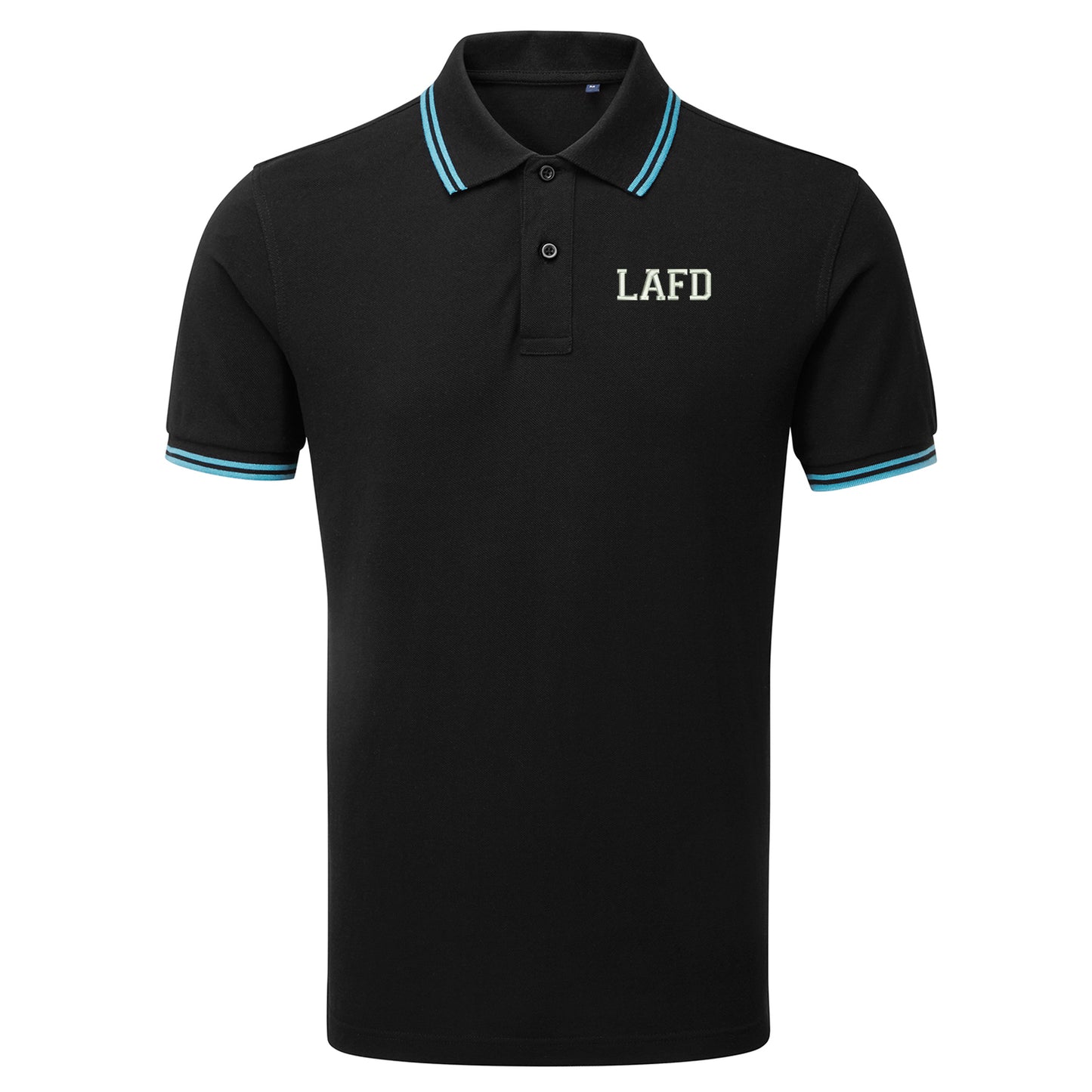 LAFD Embroidered Tipped Polo Shirt