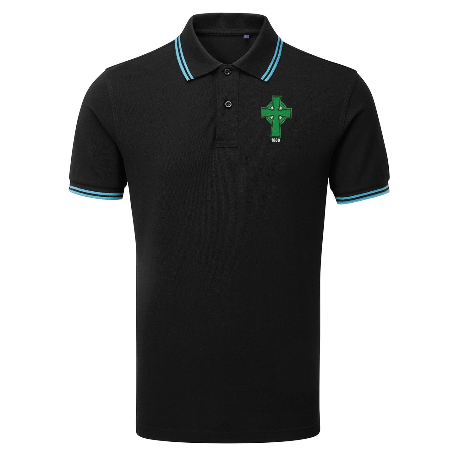 Retro Celtic 1888 Embroidered Tipped Polo Shirt