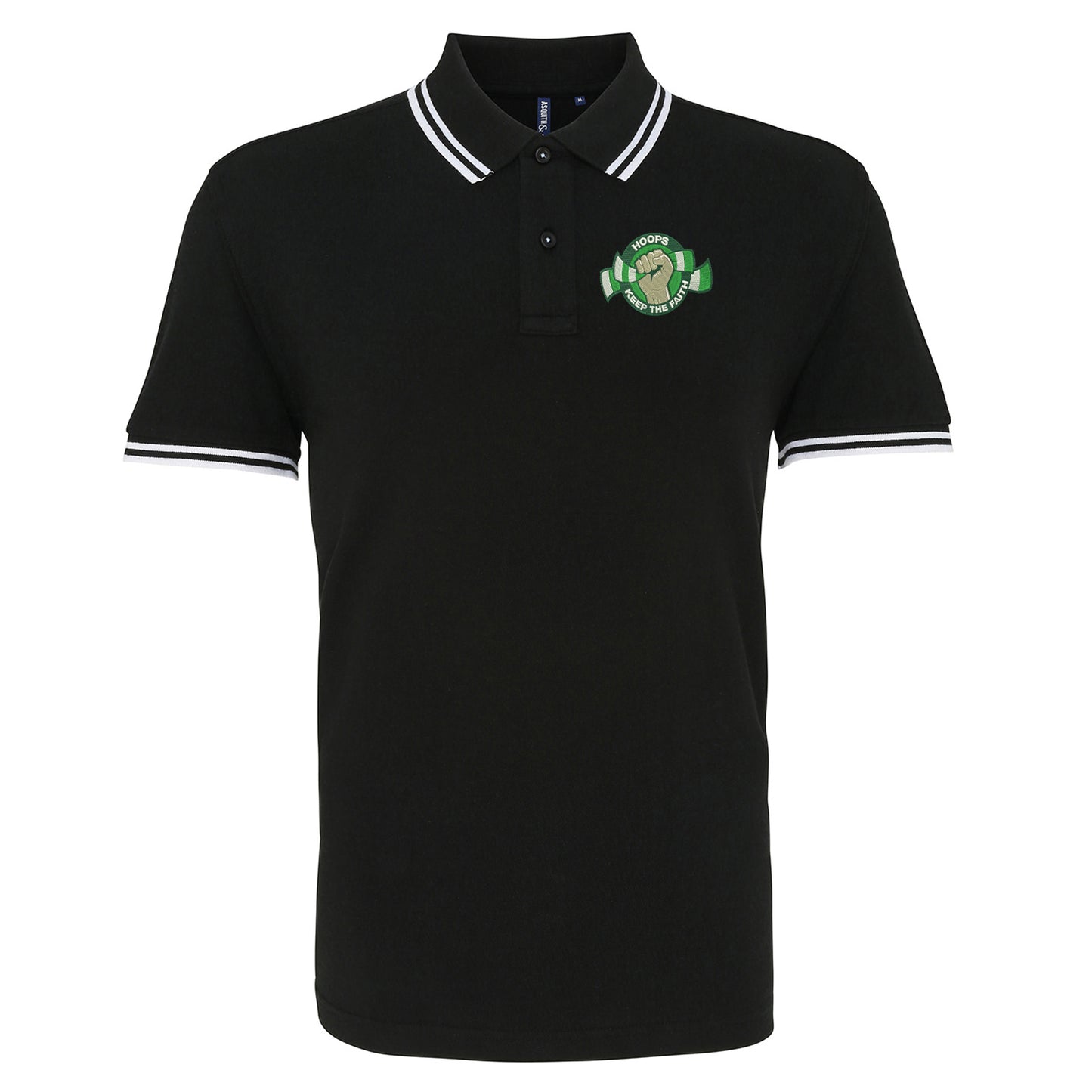 Celtic FC Football Tipped Polo Shirt