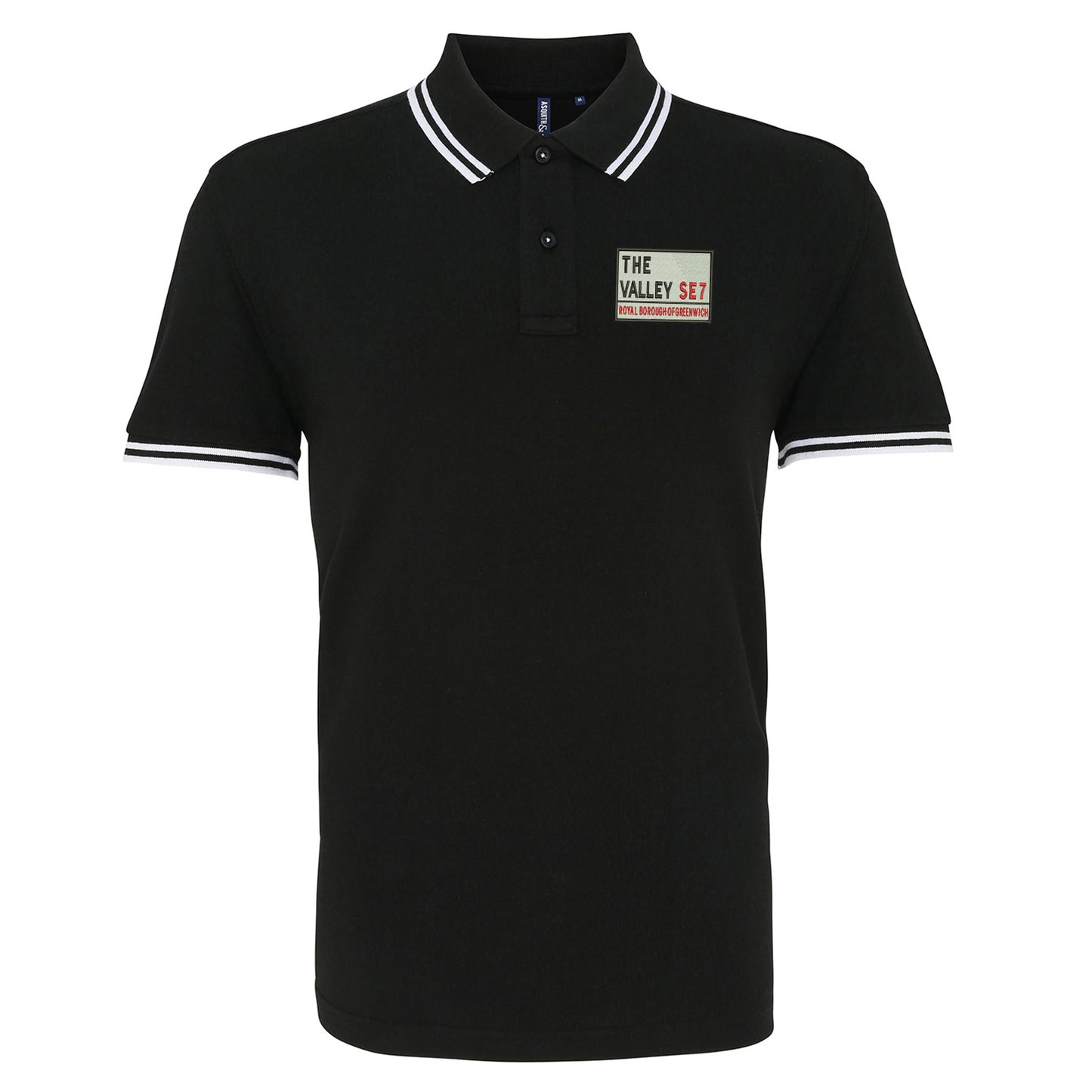 The Valley SE7 Embroidered Tipped Polo Shirt