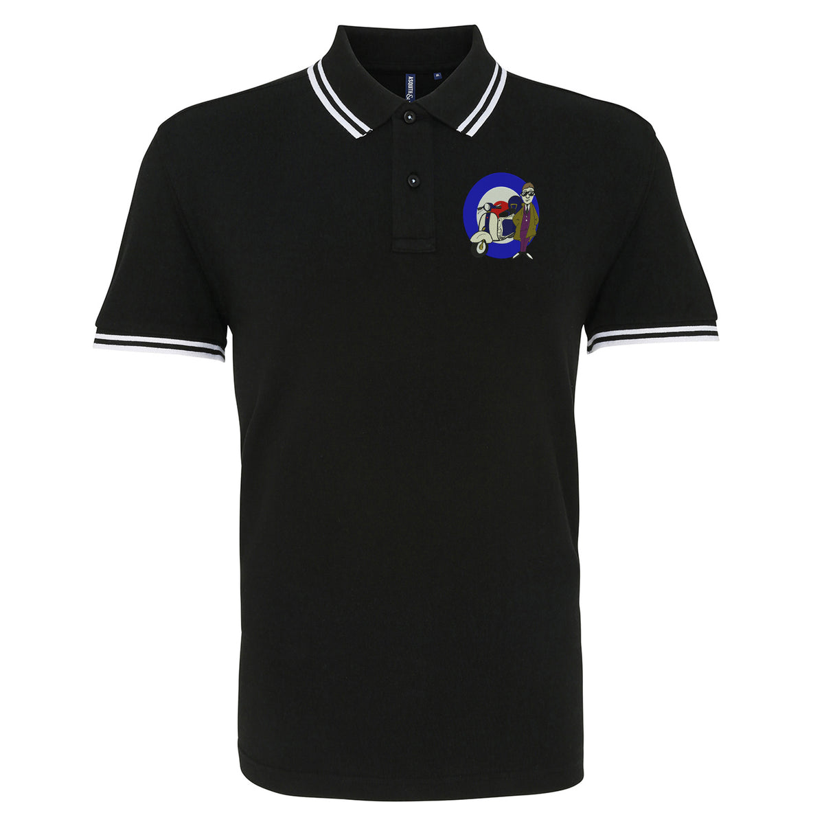 MOD Target Scooter Tipped Polo Shirt