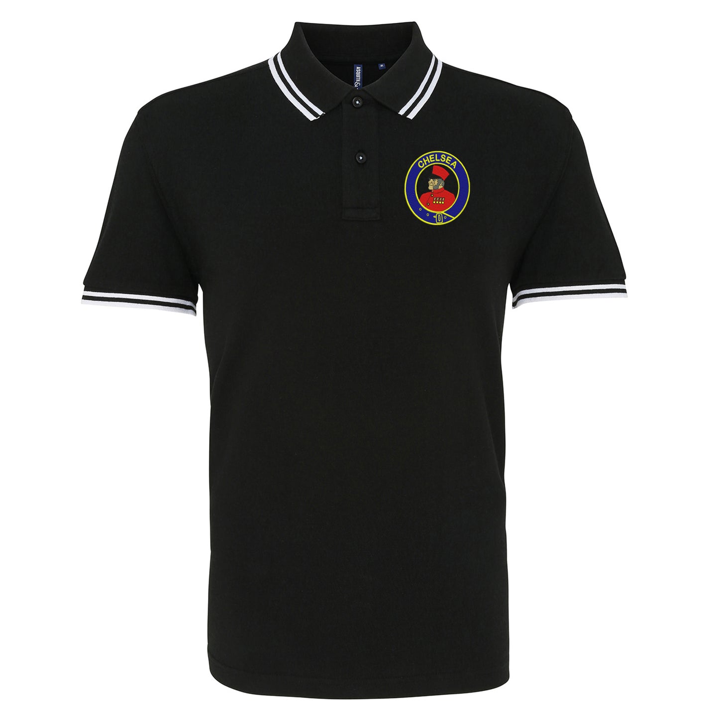 Retro Chelsea 1905 Embroidered Tipped Polo Shirt