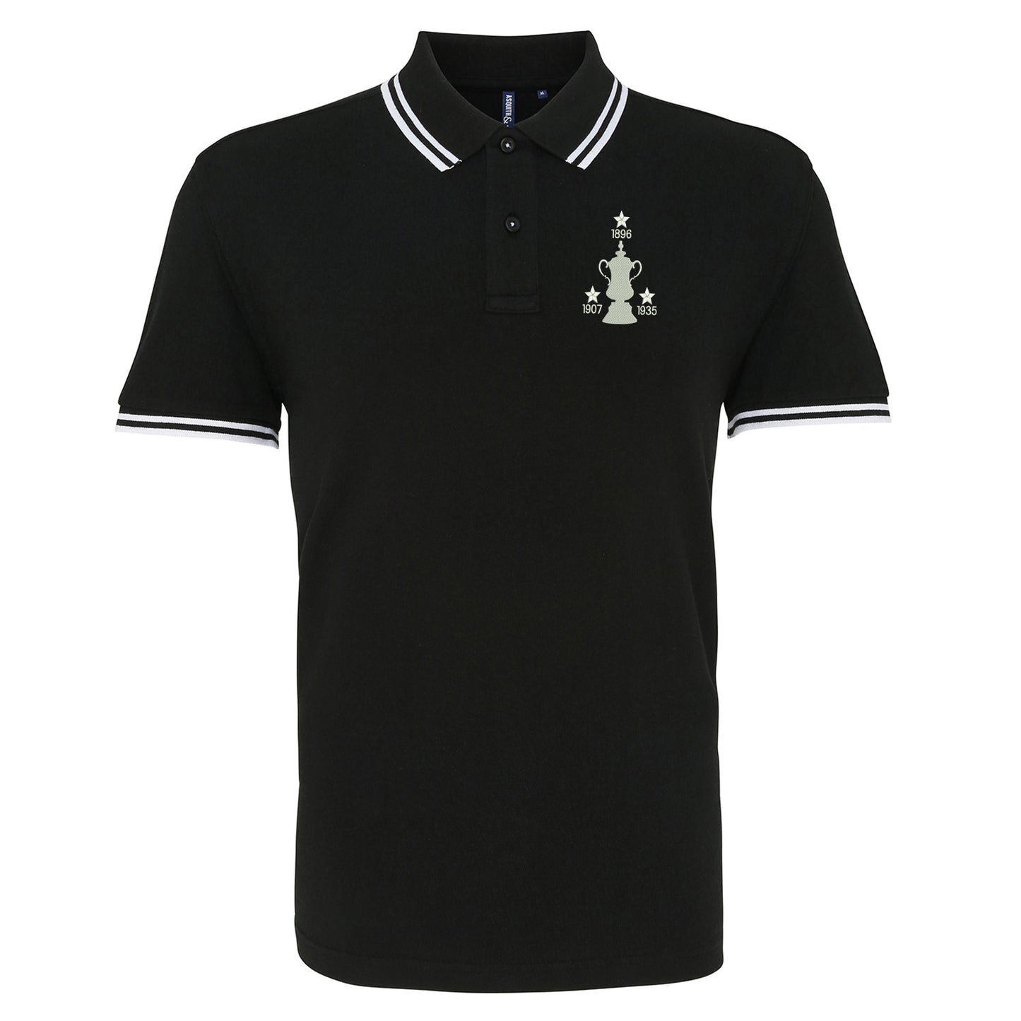 Retro Sheff Wed Three Time Cup Winners Embroidered Tipped Polo Shirt