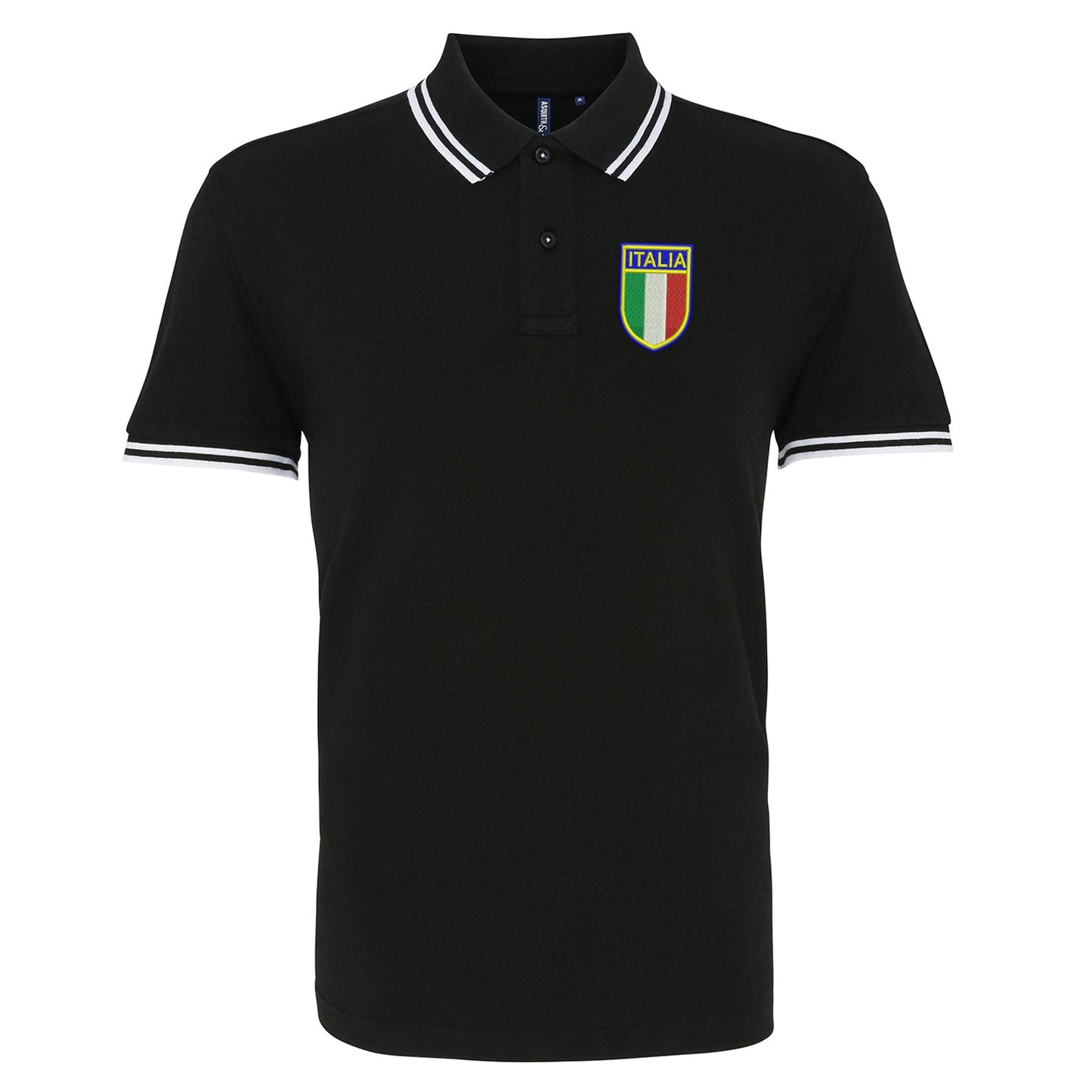 Retro Italy 1952 Embroidered Tipped Polo Shirt