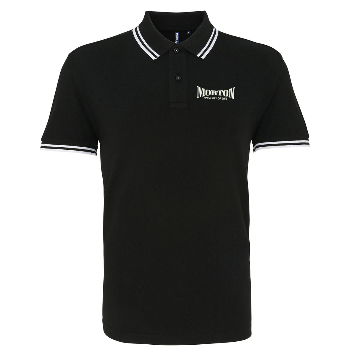 Morton It's a Way of Life Tipped Polo Shirt