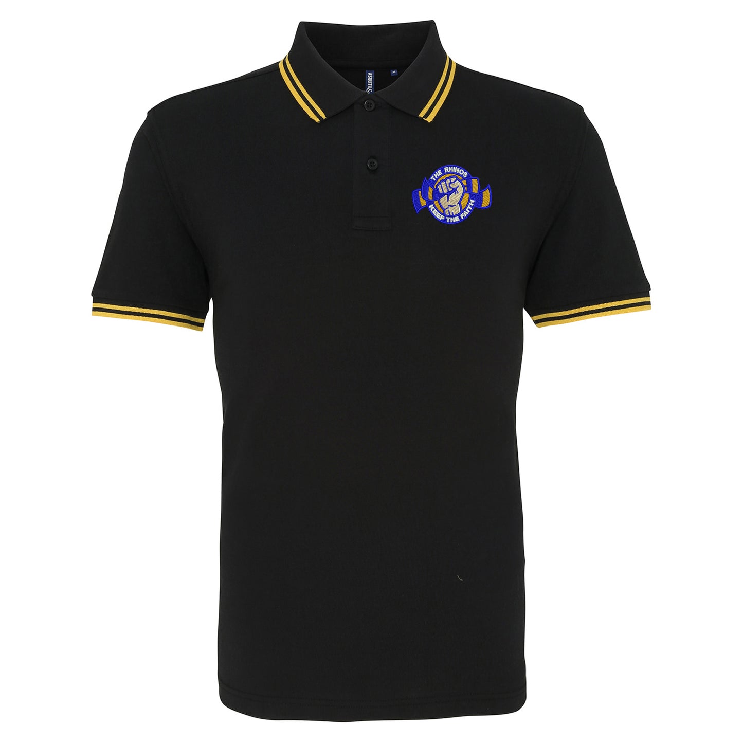 The Rhinos Keep The Faith Embroidered Tipped Polo Shirt