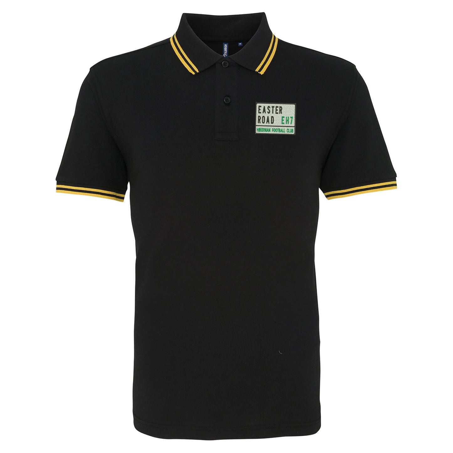 Easter Road EH7 Embroidered Tipped Polo Shirt