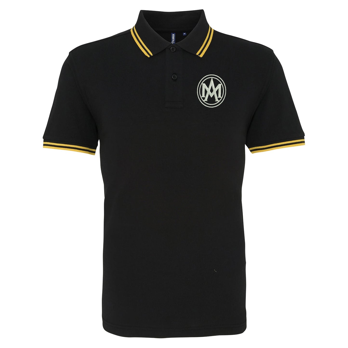Retro Aston Martin 1920 Embroidered Tipped Polo Shirt