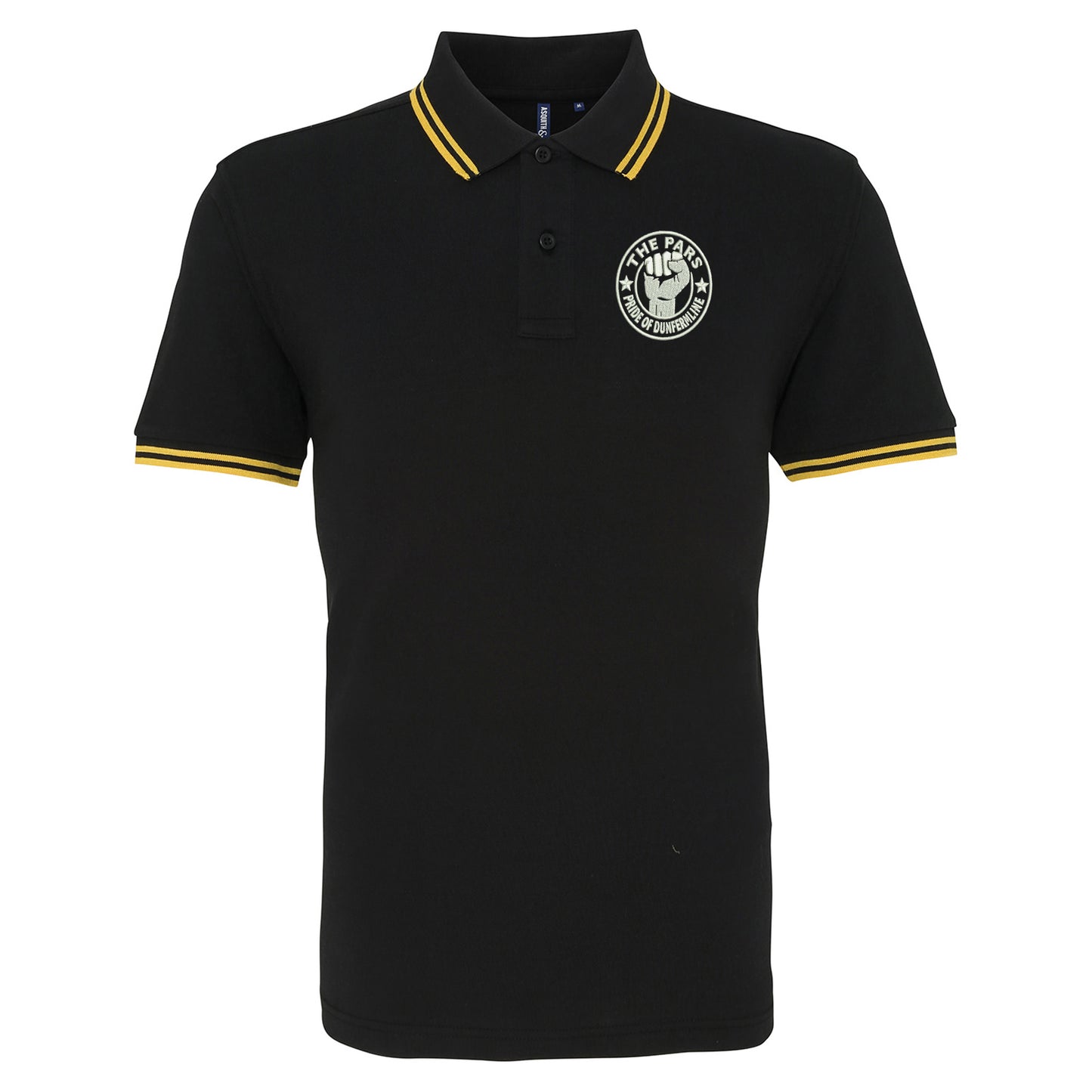 The Pars Pride of Dunfermline Embroidered Tipped Polo Shirt