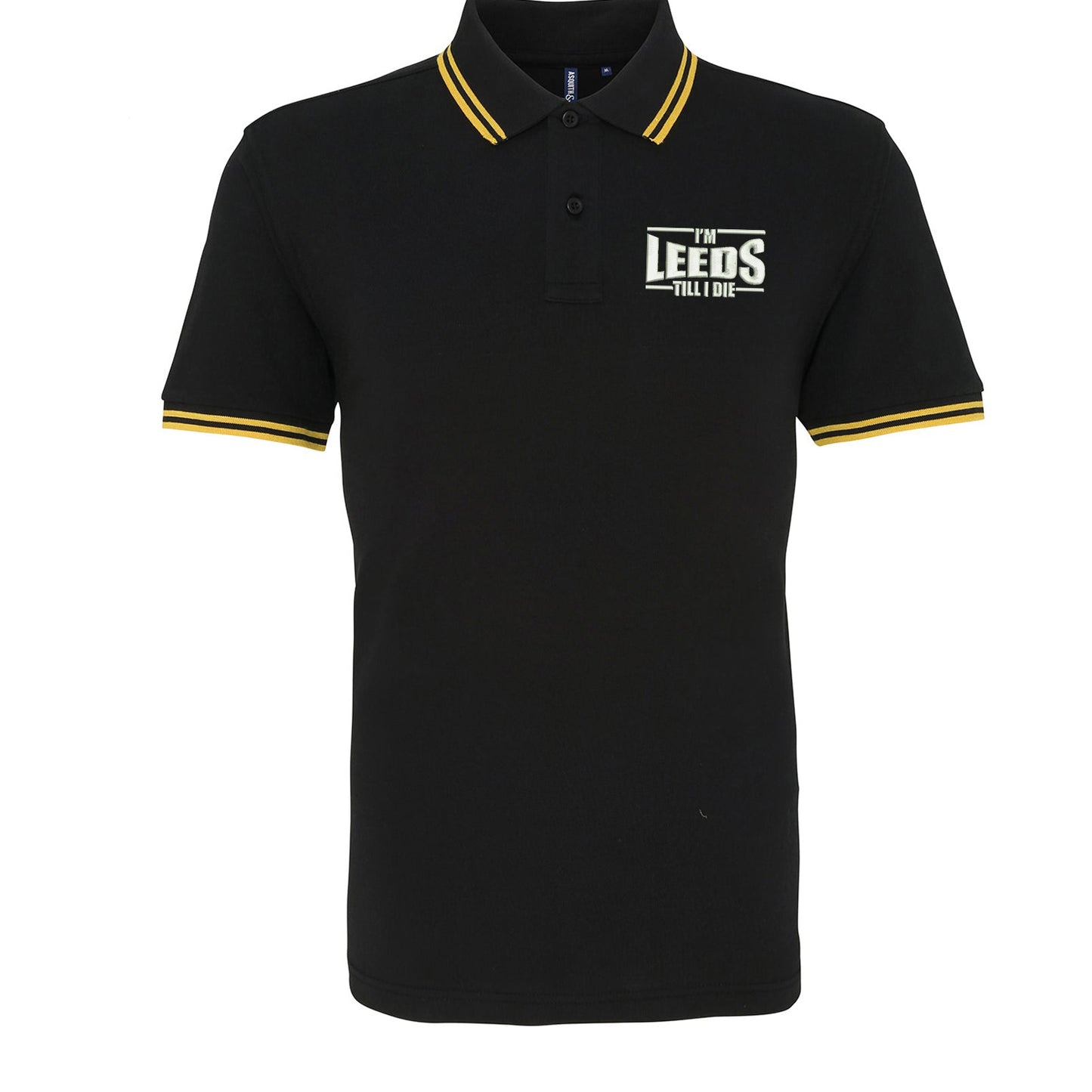 I'm Leeds Till I Die Embroidered Tipped Polo Shirt