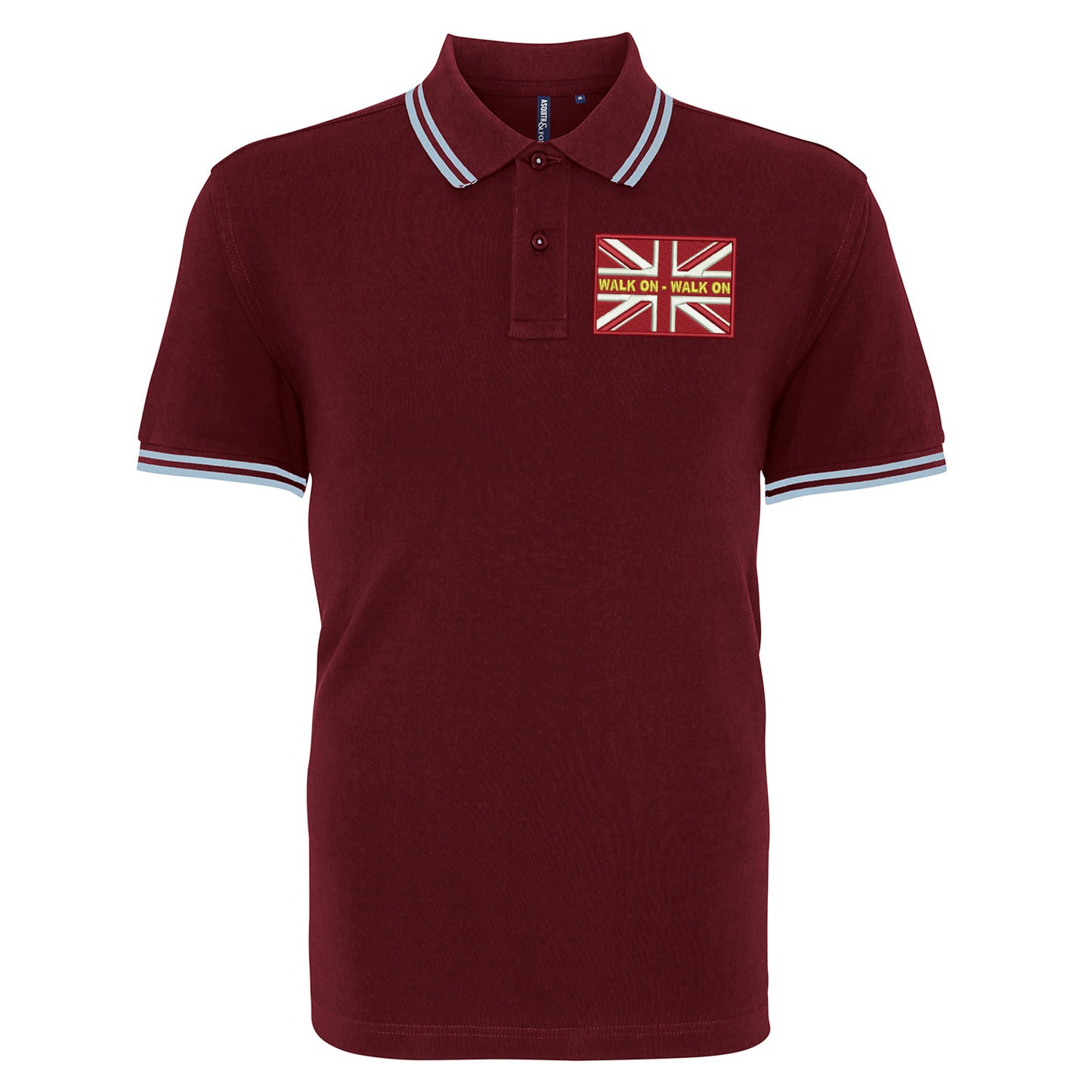 Walk On Walk On Coloured Union Jack Polo Shirt