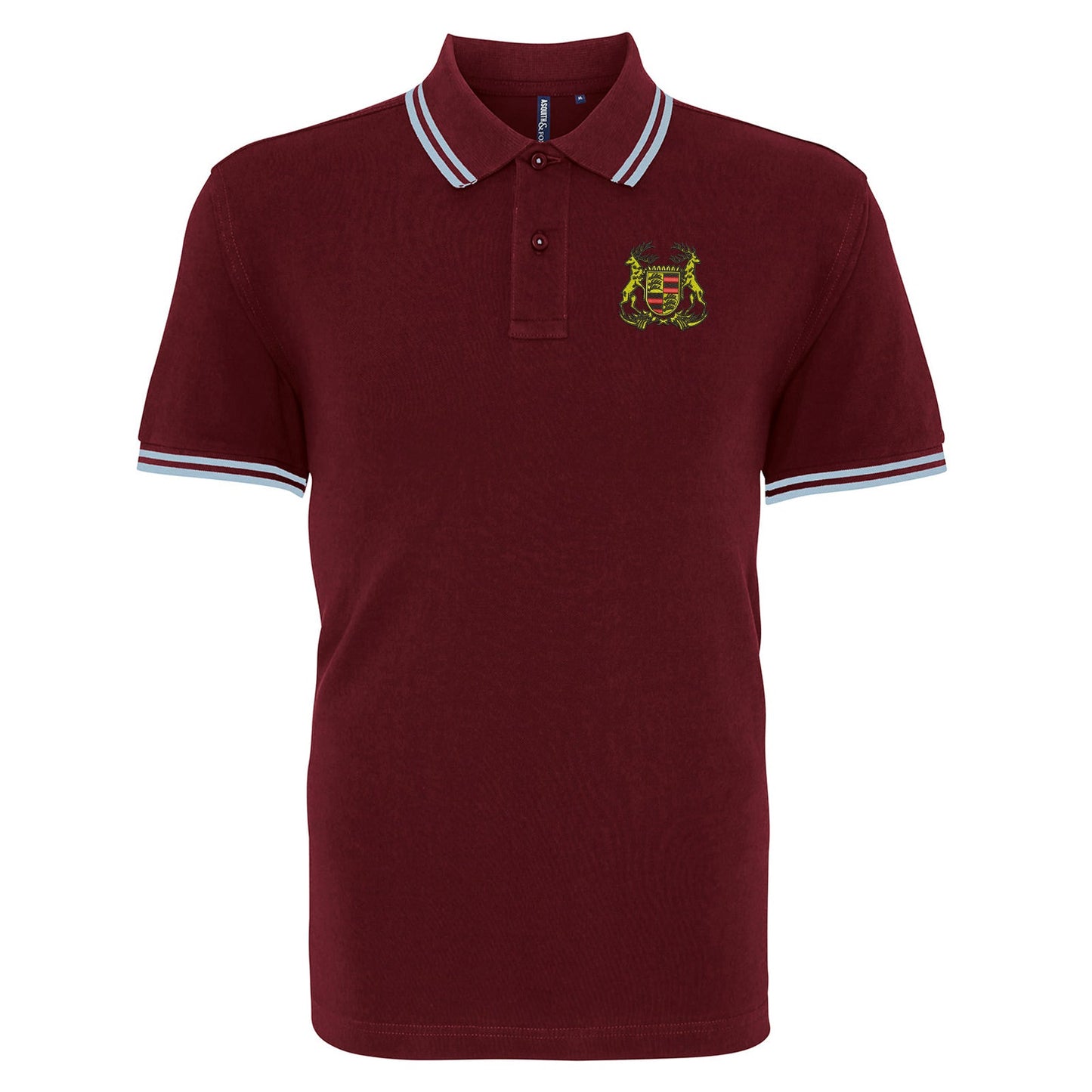Retro Porsche 1922 Embroidered Tipped Polo Shirt