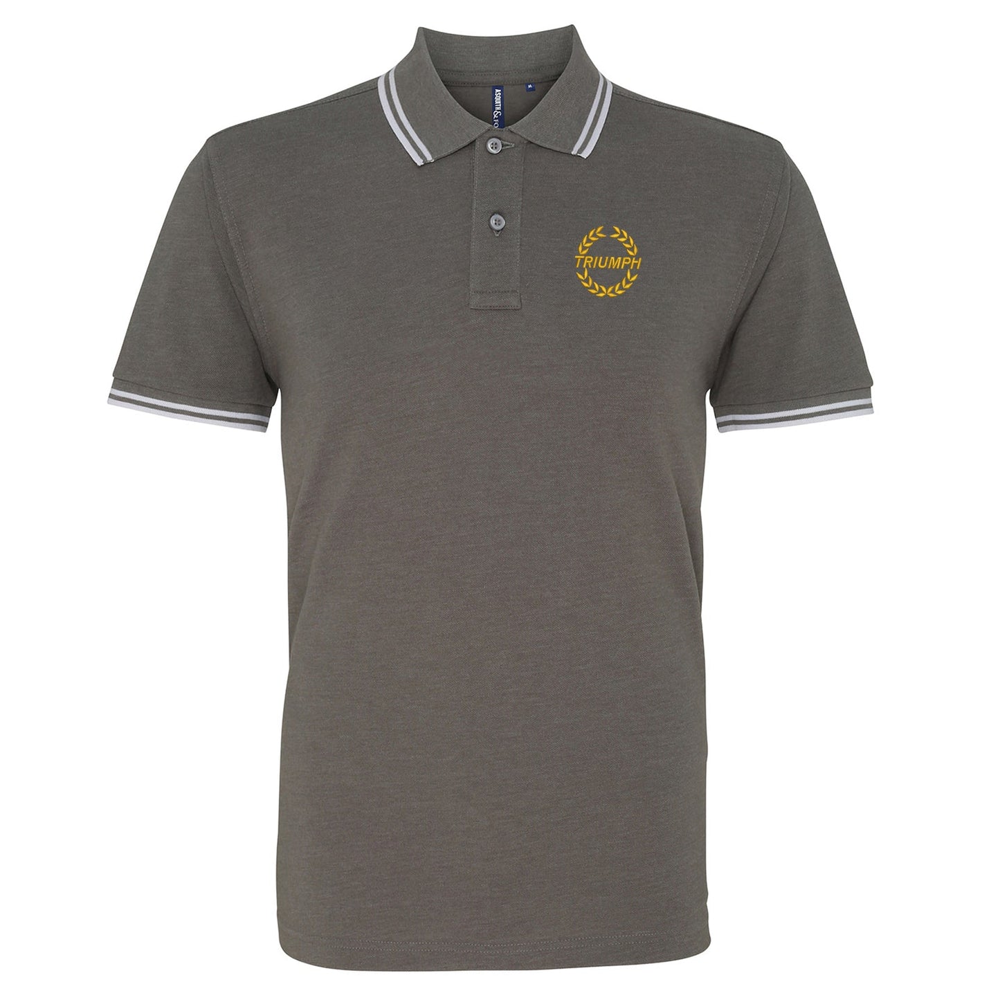 TrI'mph Motor Company Embroidered Tipped Polo Shirt