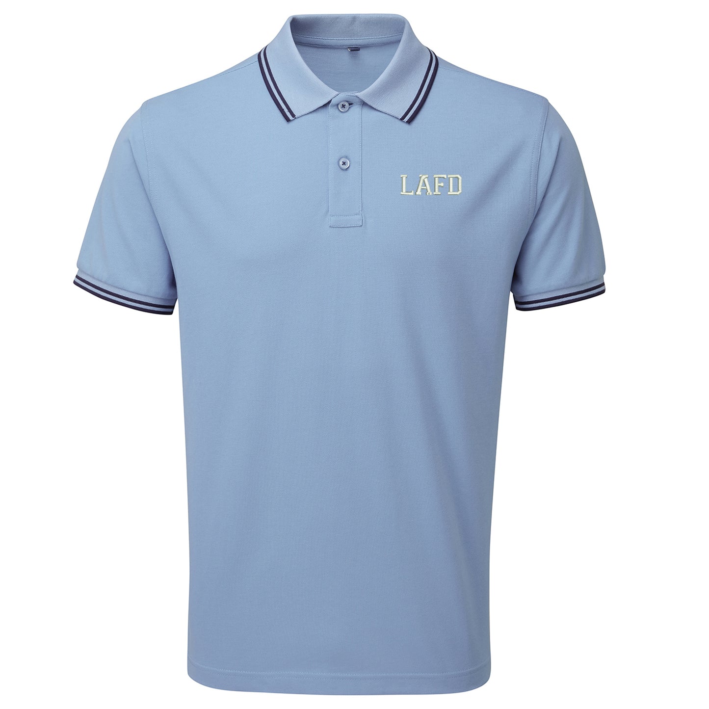 LAFD Embroidered Tipped Polo Shirt