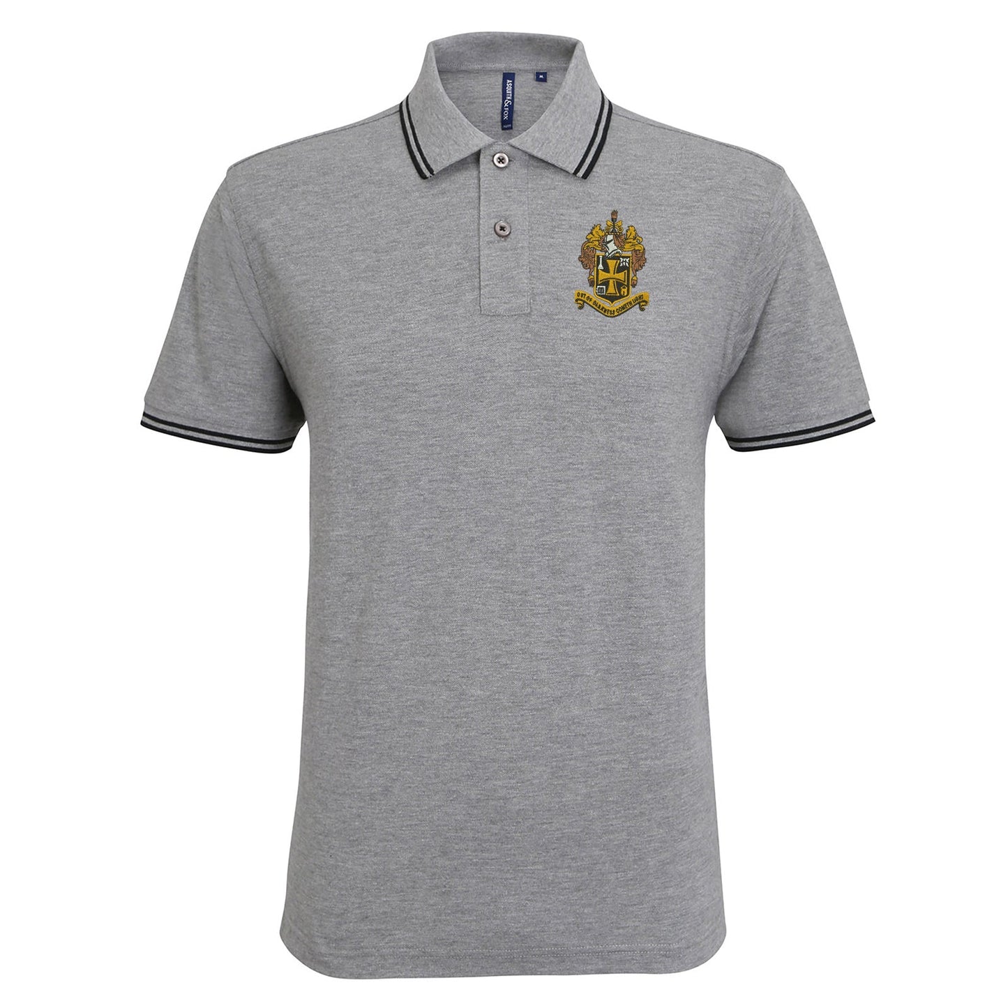 Retro Wolves 1921 Embroidered Tipped Polo Shirt