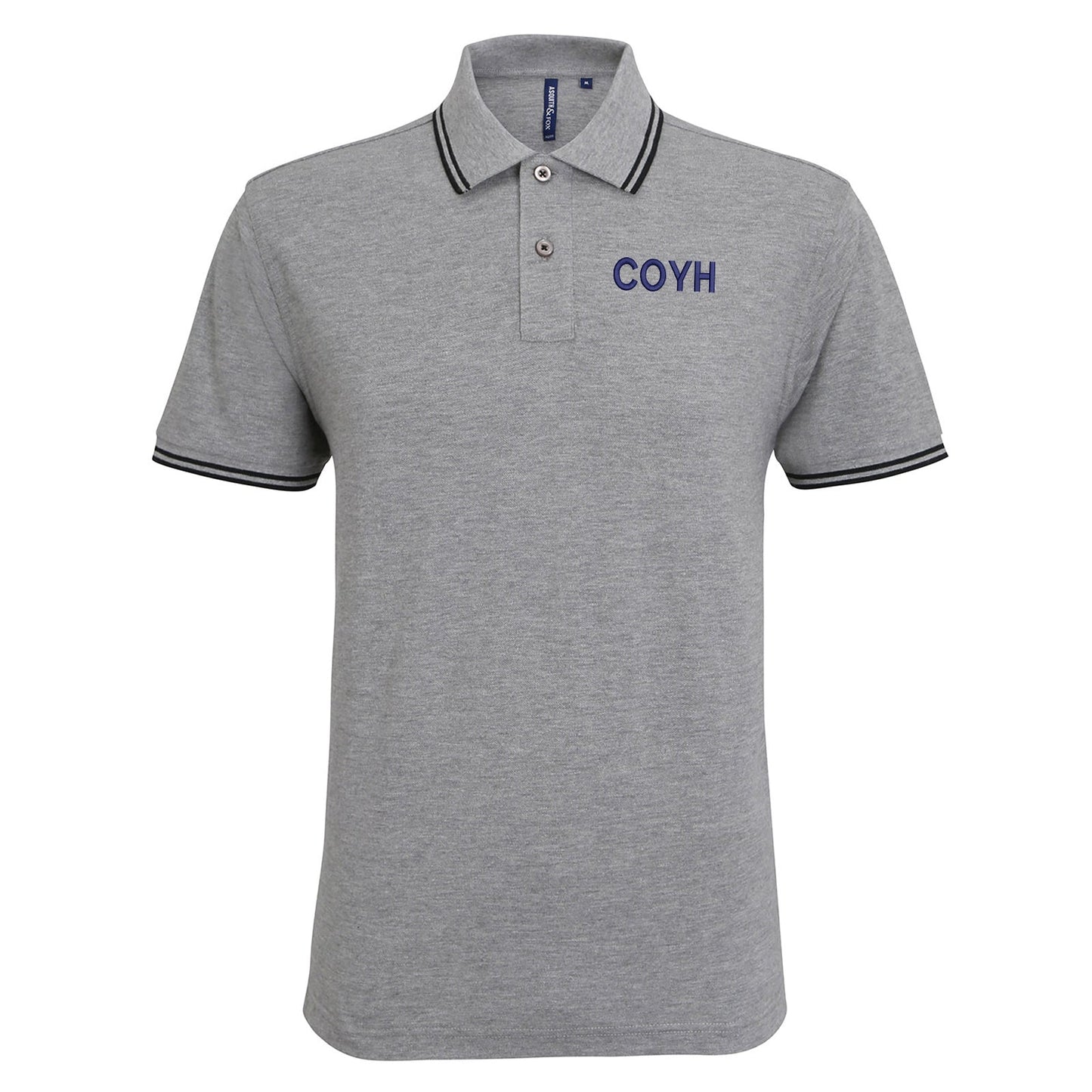 COYH Embroidered Tipped Polo Shirt
