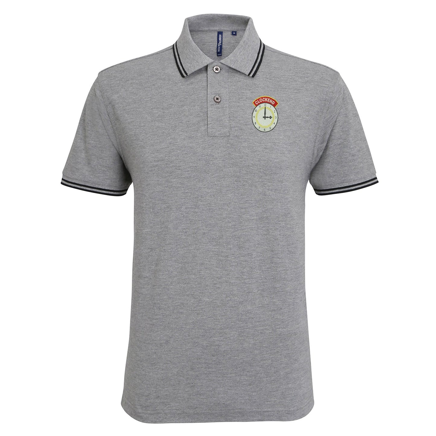 Clockend Embroidered Tipped Polo Shirt