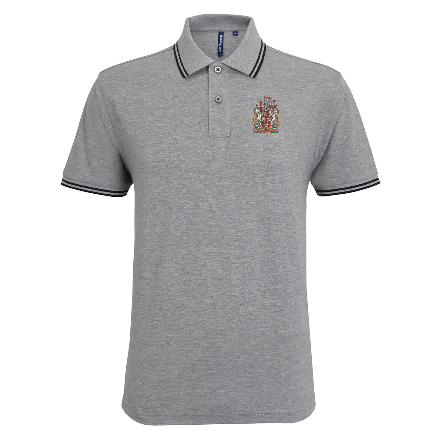 Retro Newcastle 1969 Embroidered Tipped Polo Shirt