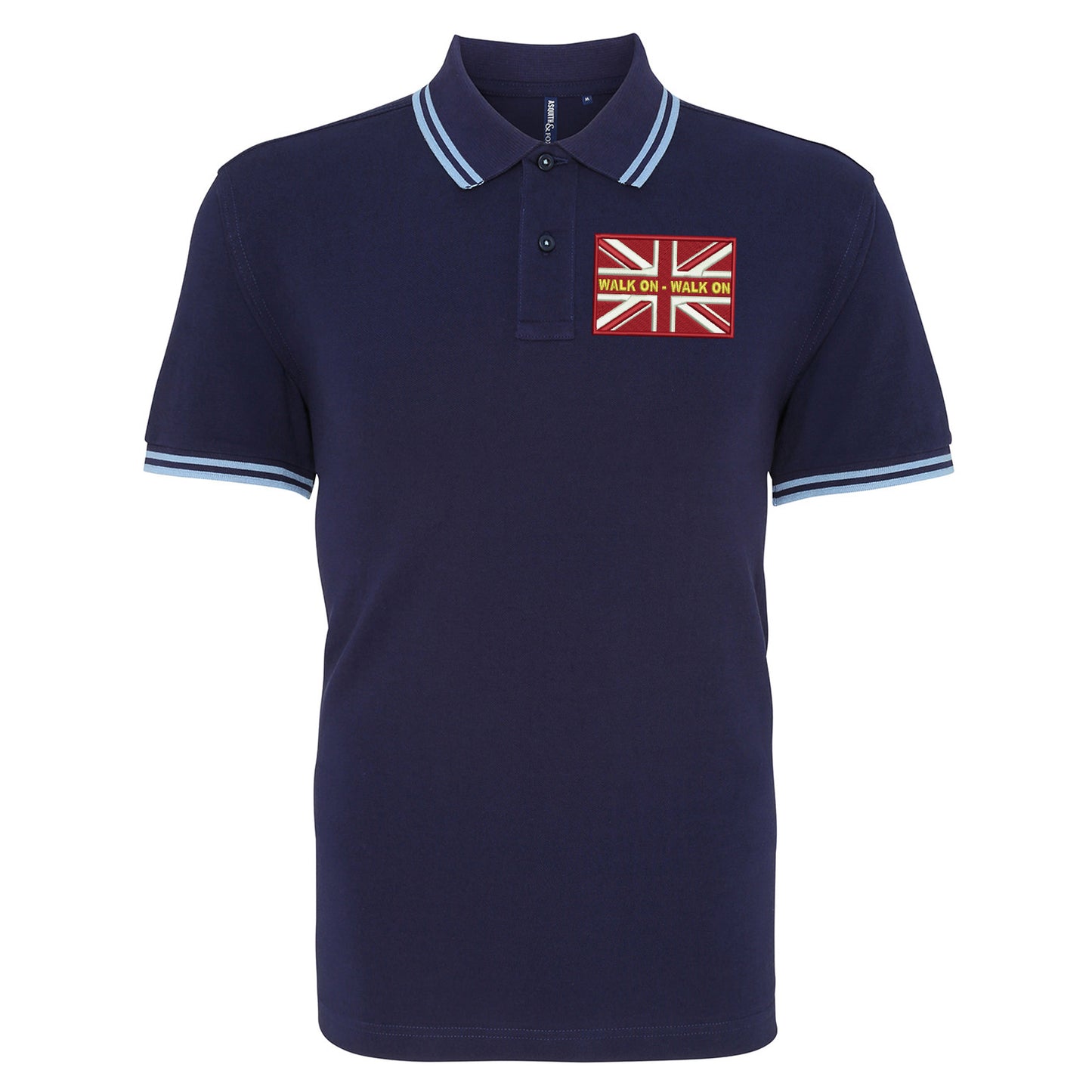 Walk On Walk On Coloured Union Jack Polo Shirt