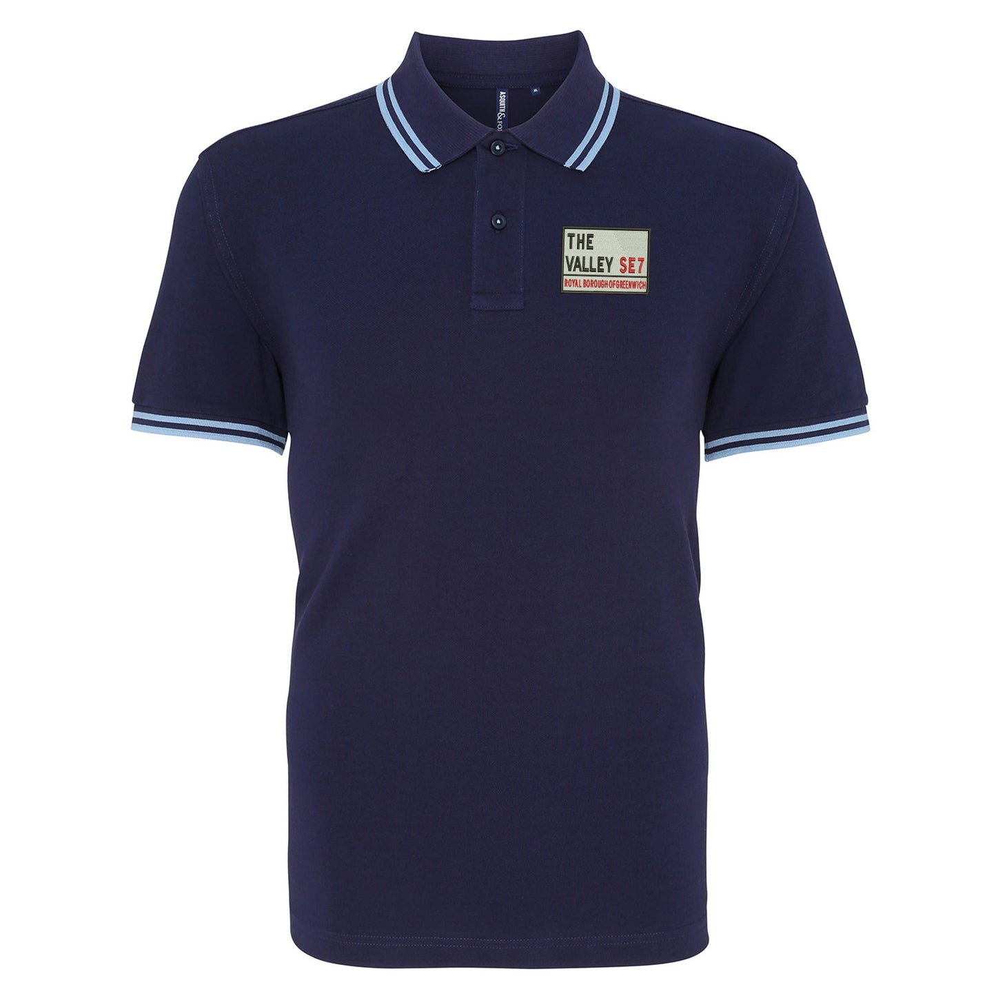 The Valley SE7 Embroidered Tipped Polo Shirt