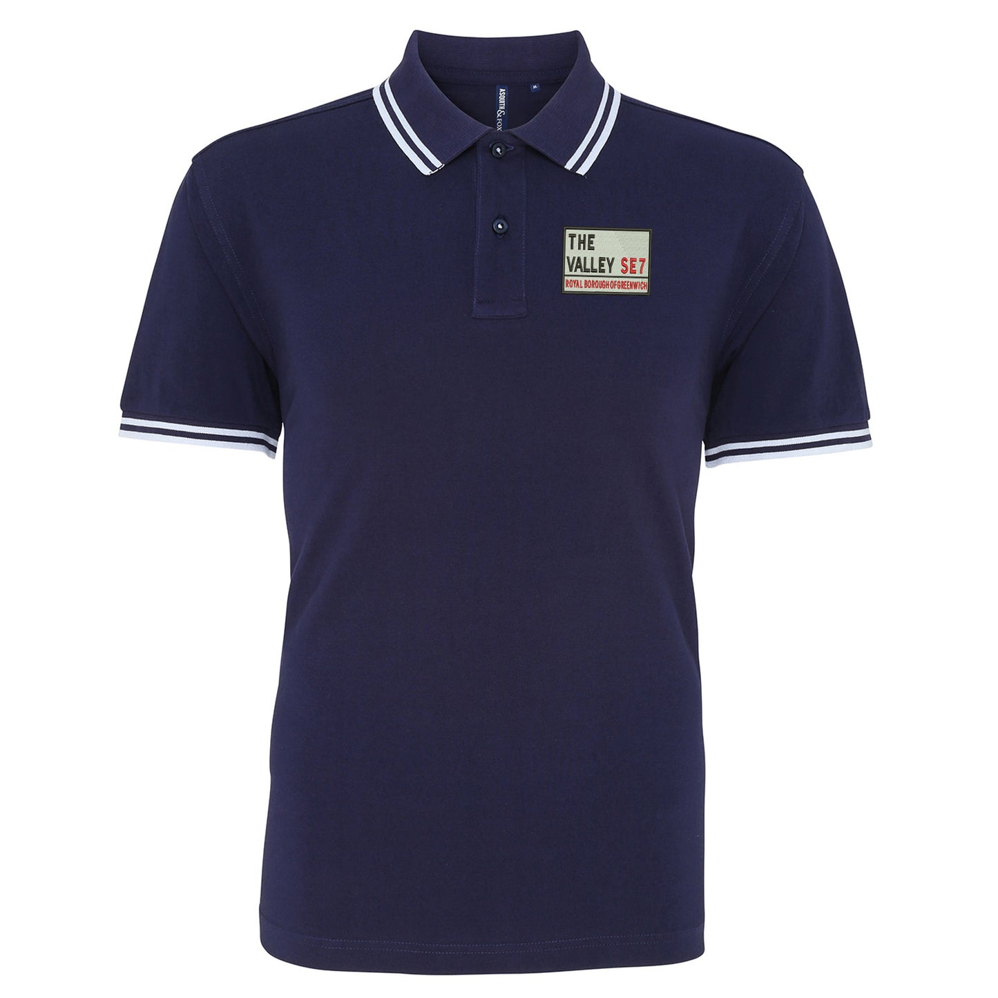 The Valley SE7 Embroidered Tipped Polo Shirt