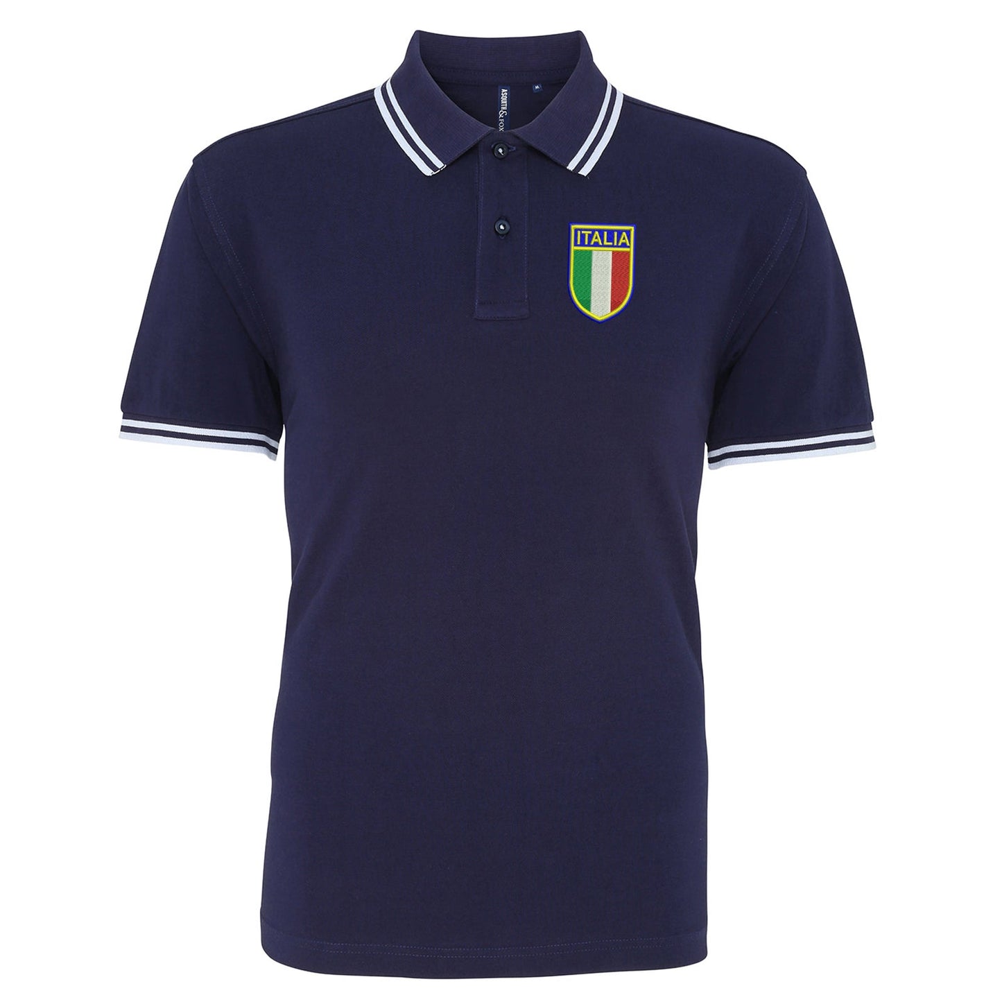 Retro Italy 1952 Embroidered Tipped Polo Shirt