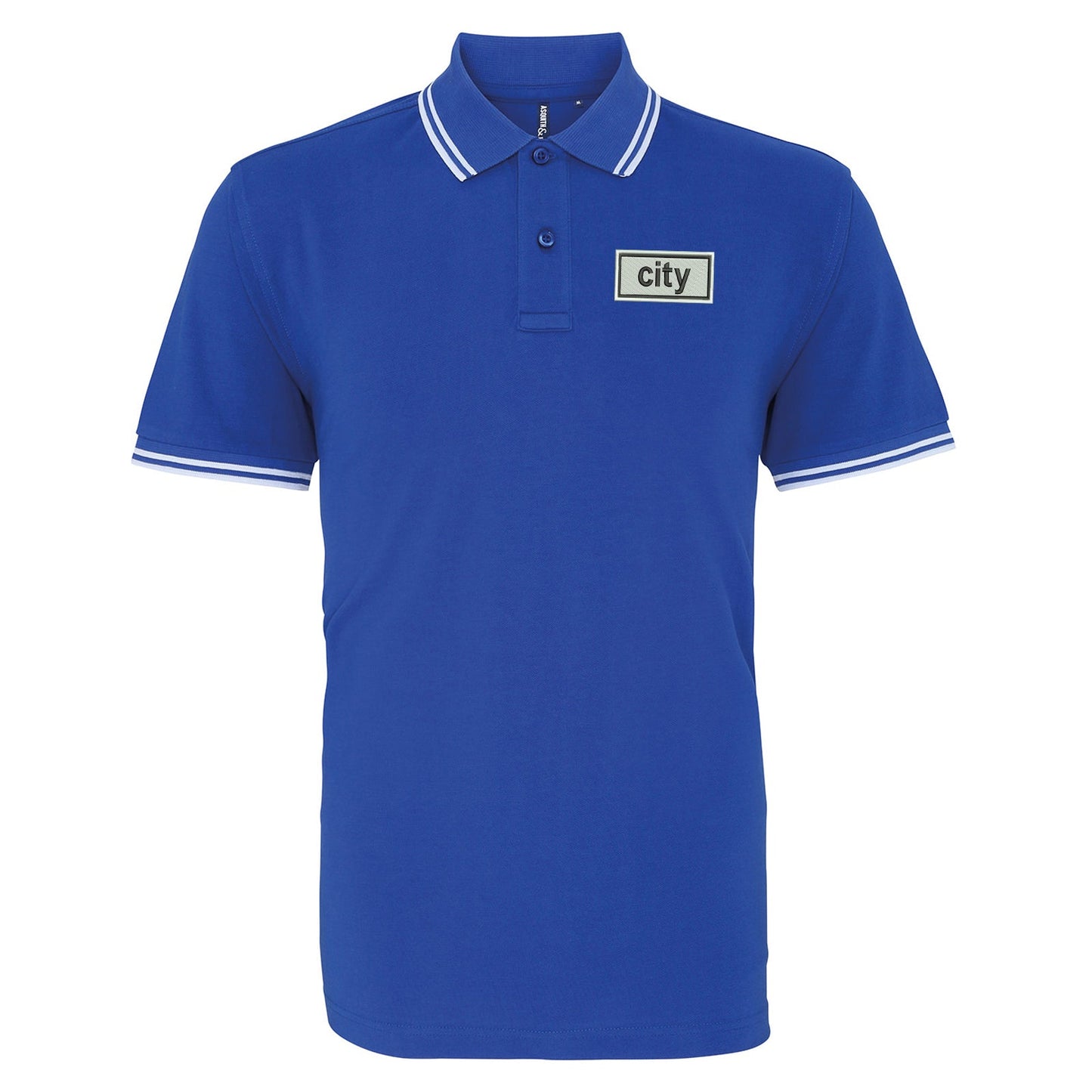 City Oasis Embroidered Tipped Polo Shirt