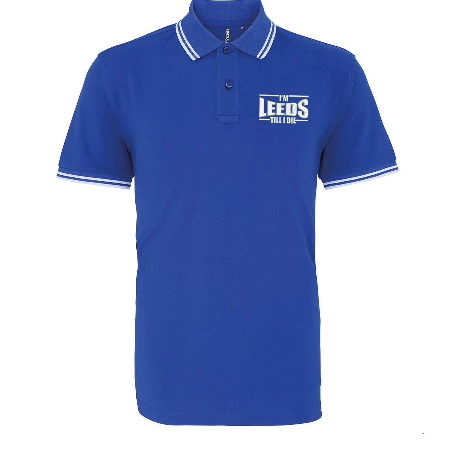 I'm Leeds Till I Die Embroidered Tipped Polo Shirt