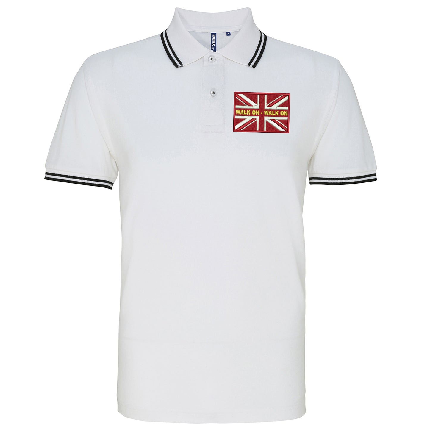 Walk On Walk On Coloured Union Jack Polo Shirt