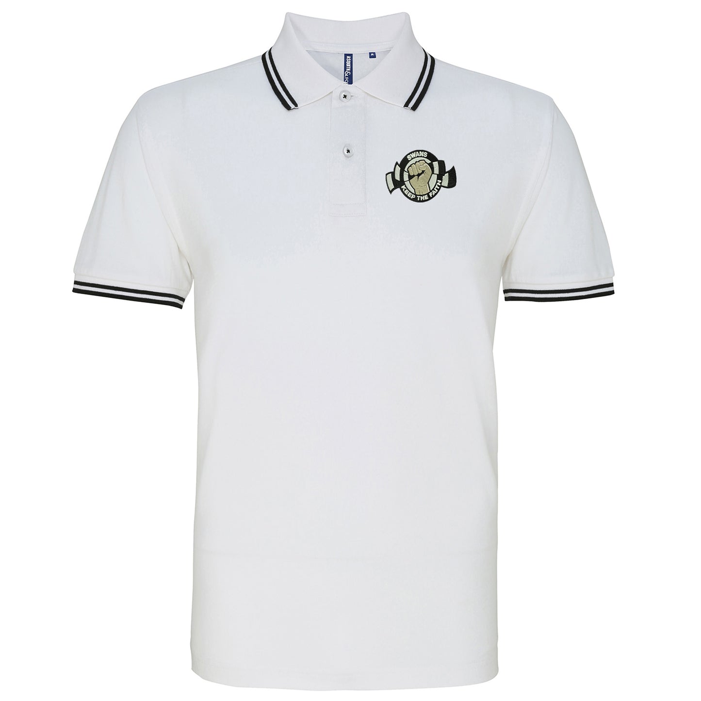 Swansea City AFC Football Tipped Polo Shirt