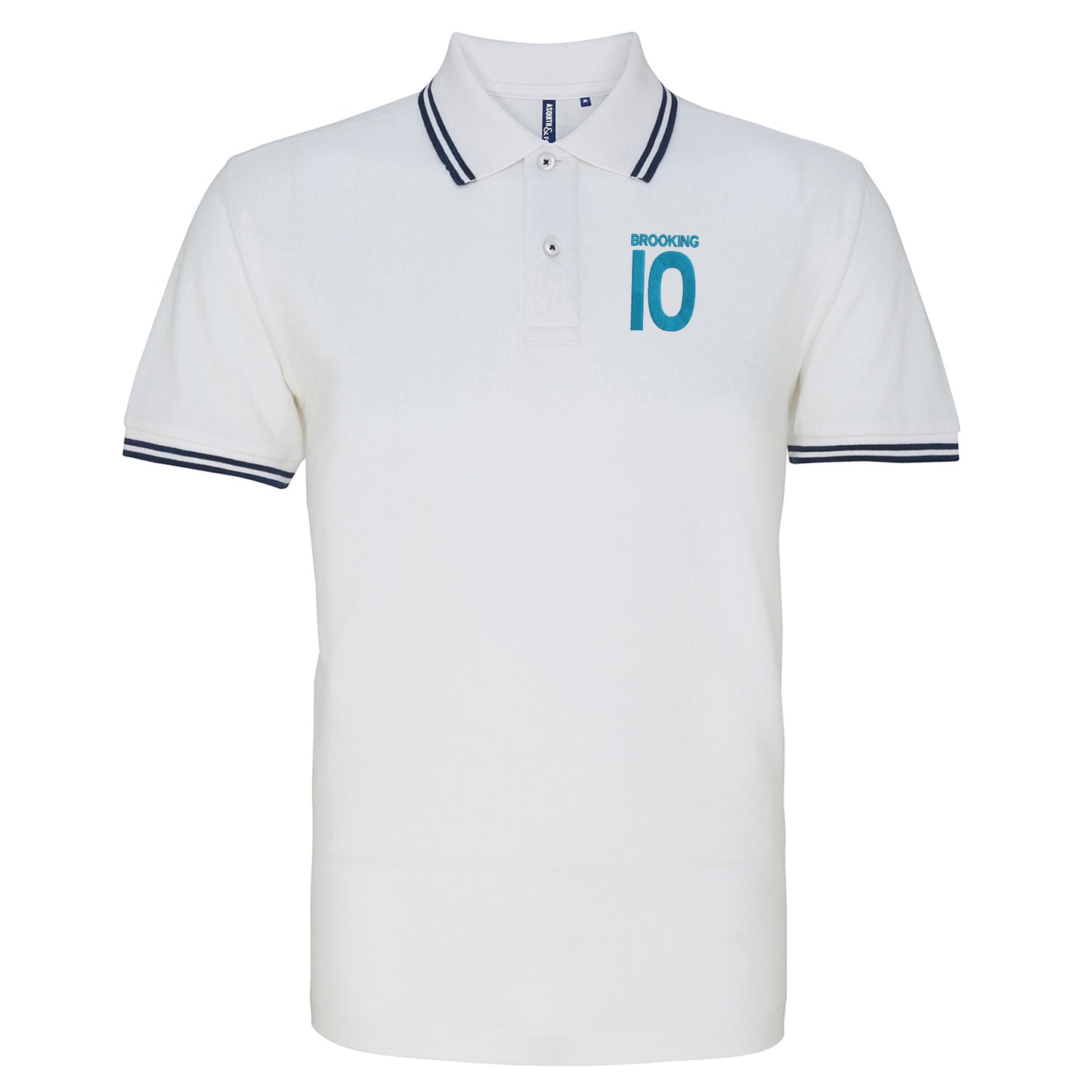 Brooking 10 Embroidered Tipped Polo Shirt