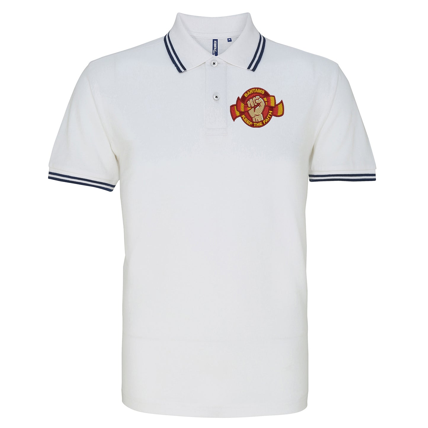 Bradford City Football Tipped Polo Shirt