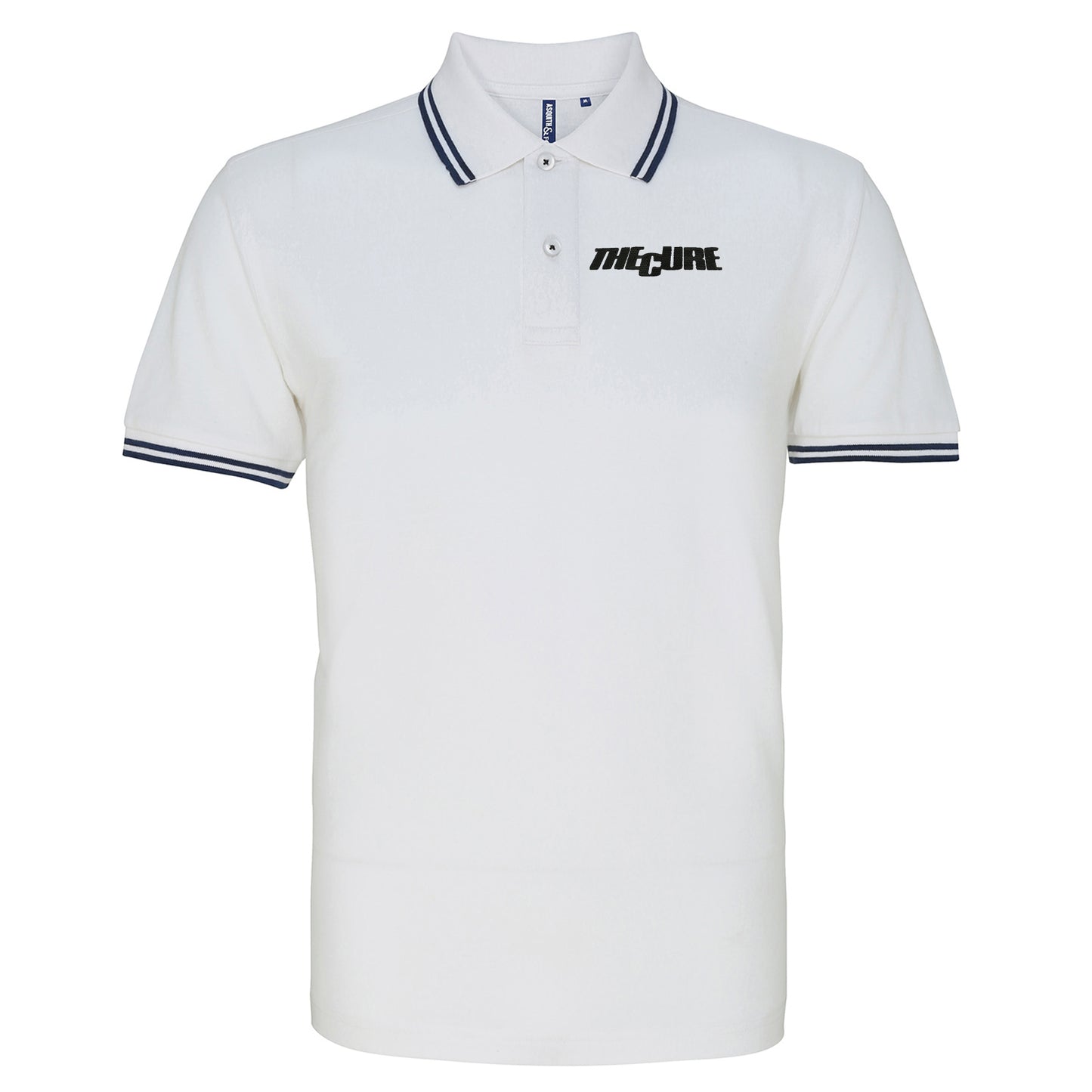 The Cure Band Tipped Polo Shirt