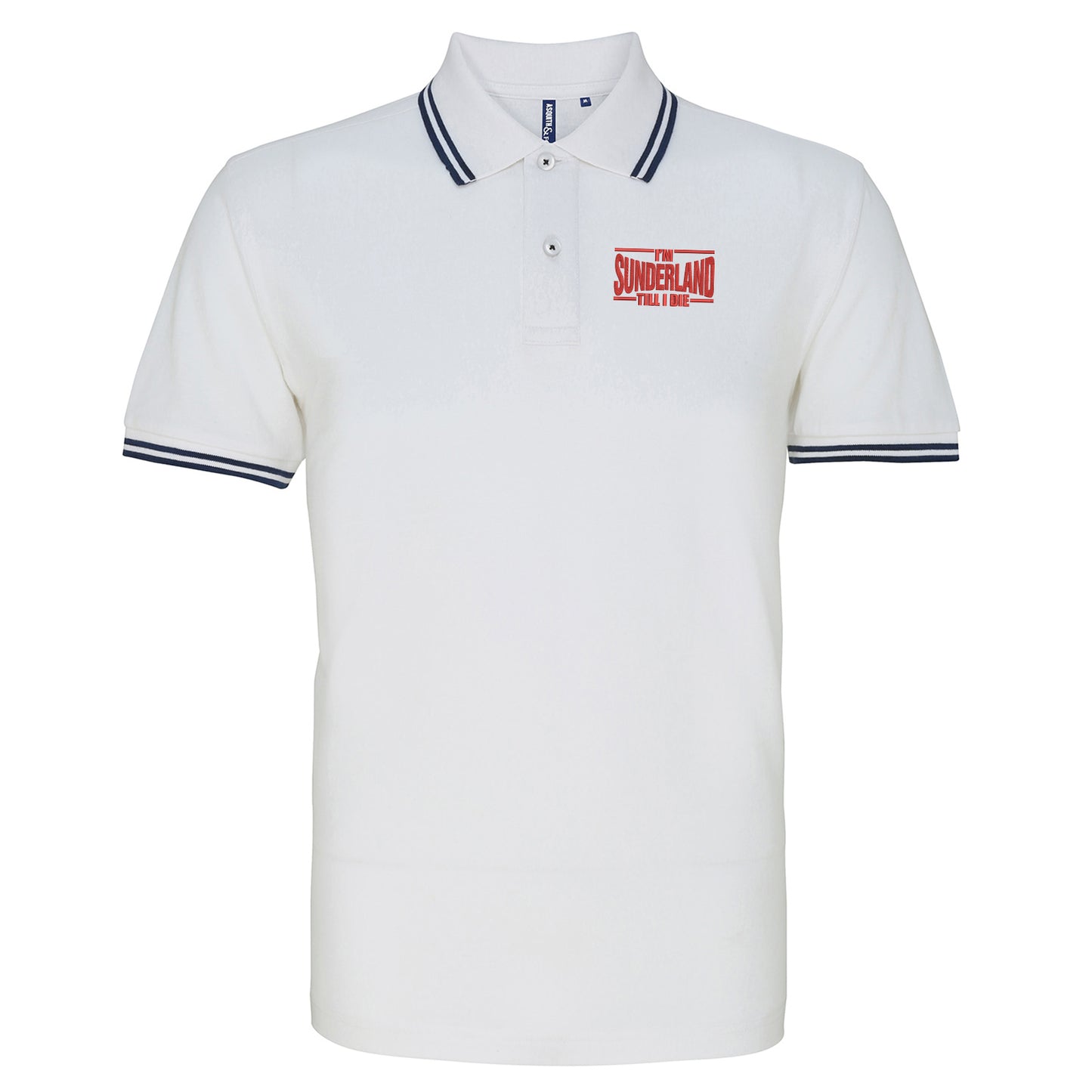 Sunderland Till I Die Embroidered Tipped Polo Shirt