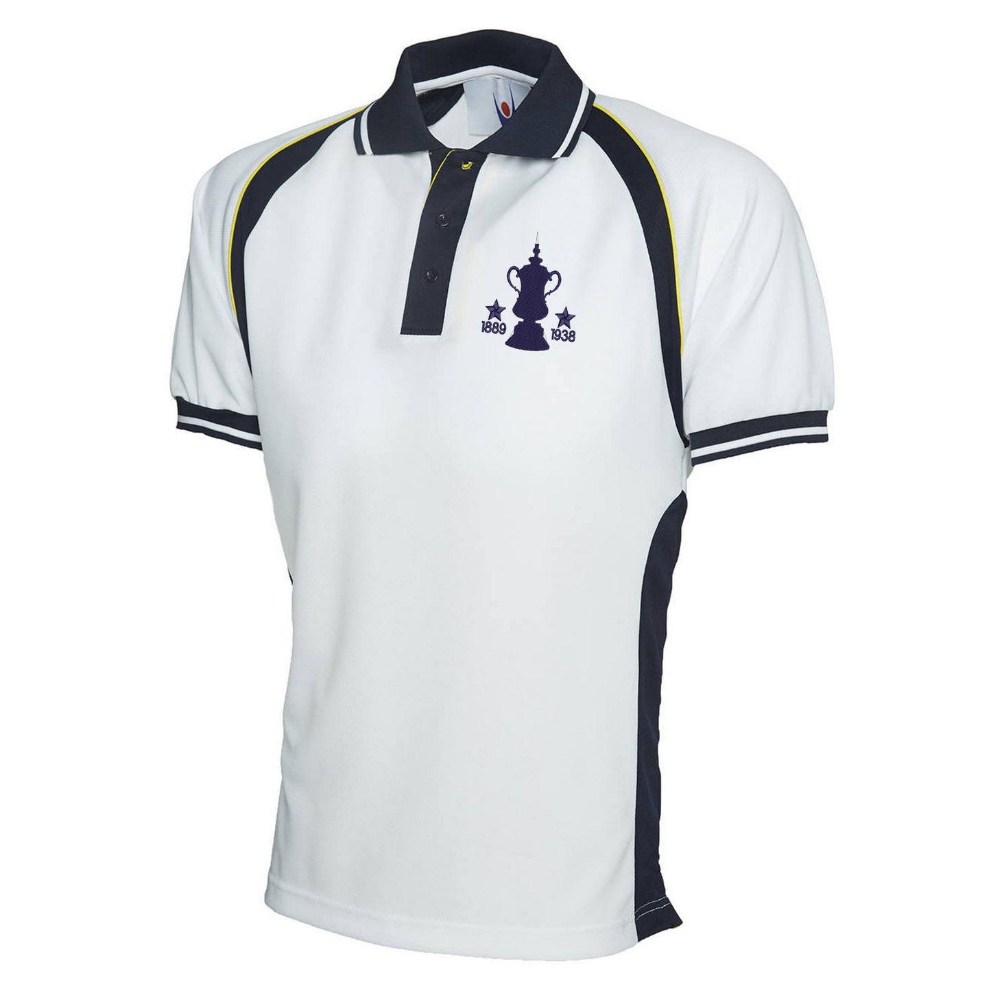Retro Preston Two Time Cup Winners Embroidered Sports Polo Shirt