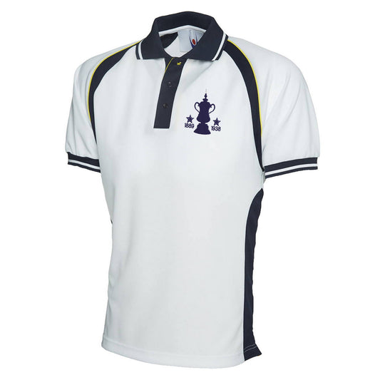 Retro Preston Two Time Cup Winners Embroidered Sports Polo Shirt