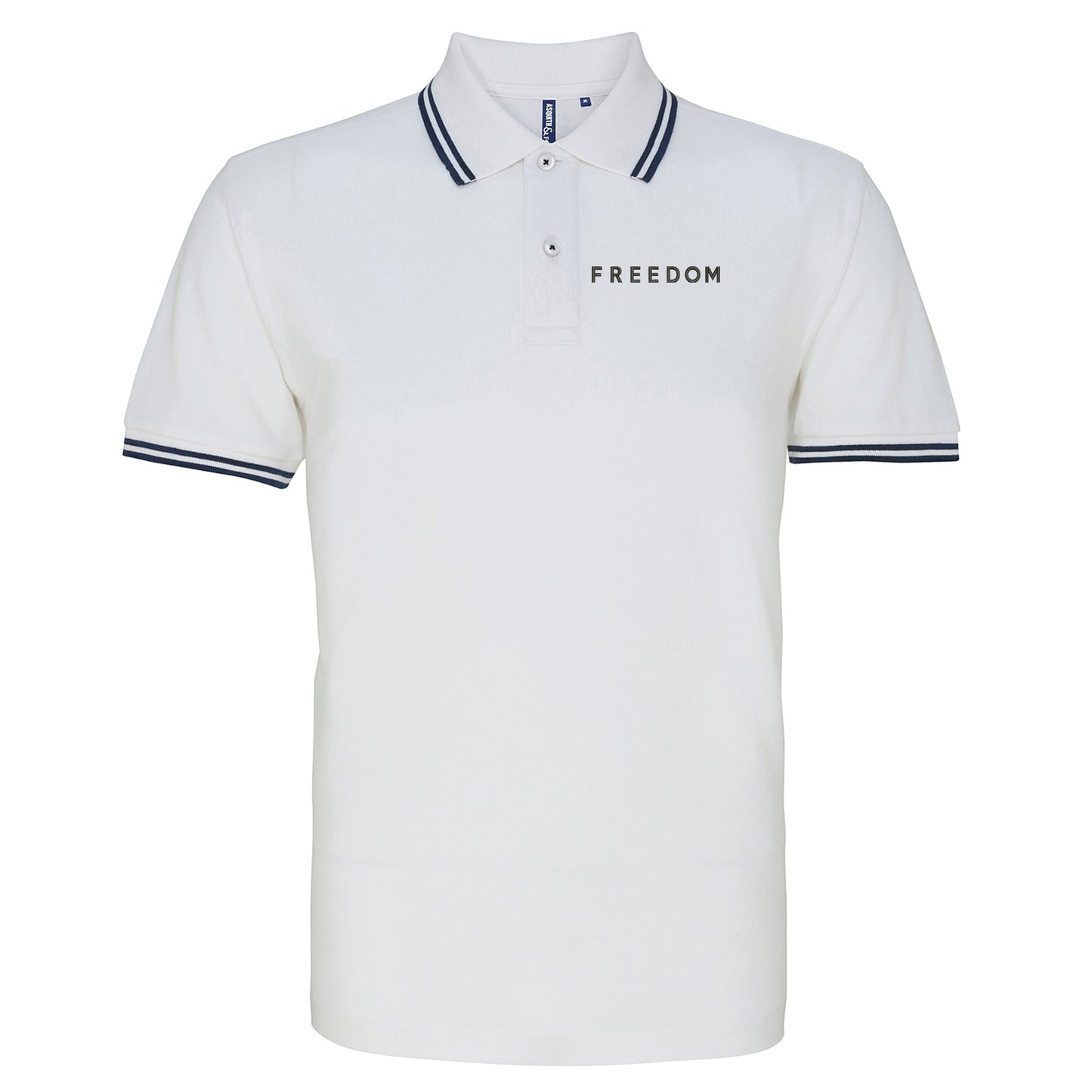 Freedom Charlie Kirk Tipped Polo Shirt