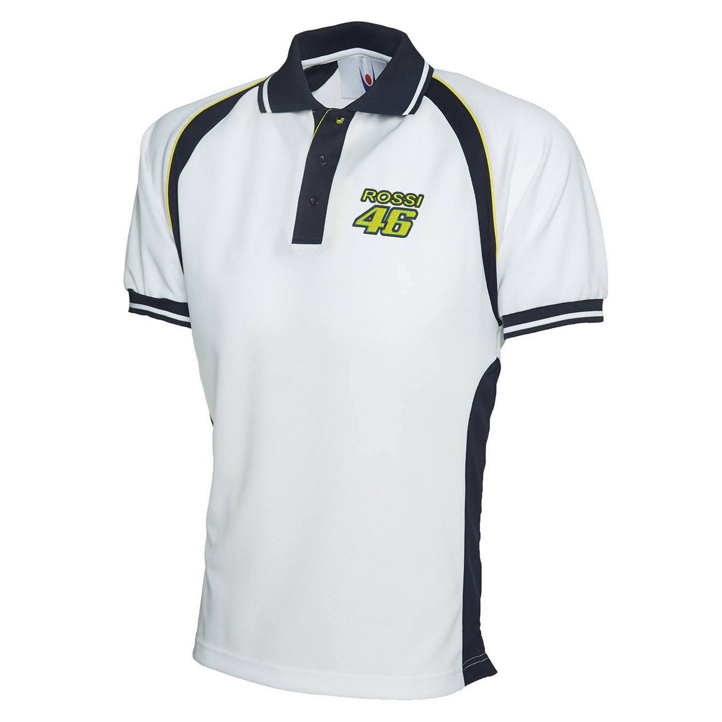 Rossi 46 Embroidered Polyester Sports Polo Shirt