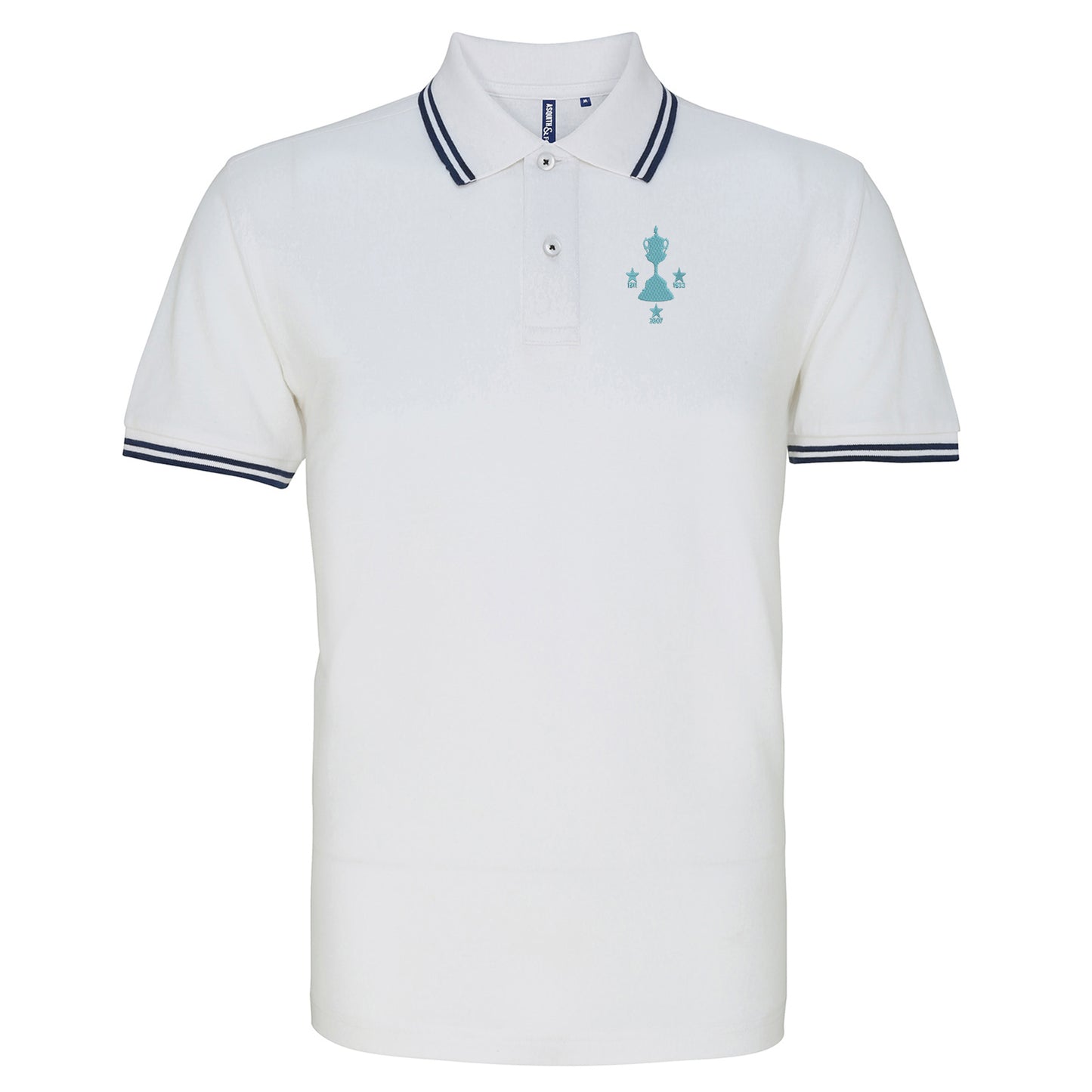 Sky Blues Senior Cup Winners Tipped Polo Shirt