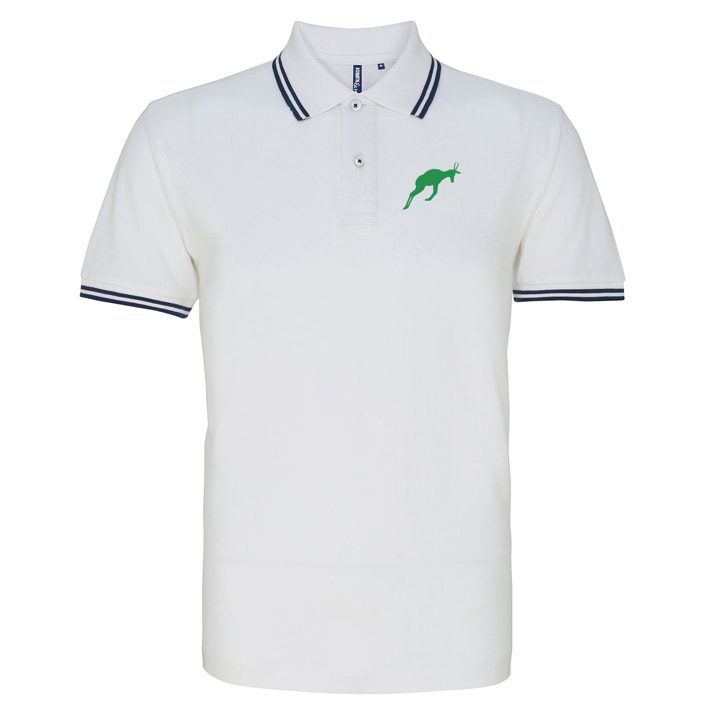 Retro South Africa Rugby 1906 Embroidered Tipped Polo Shirt