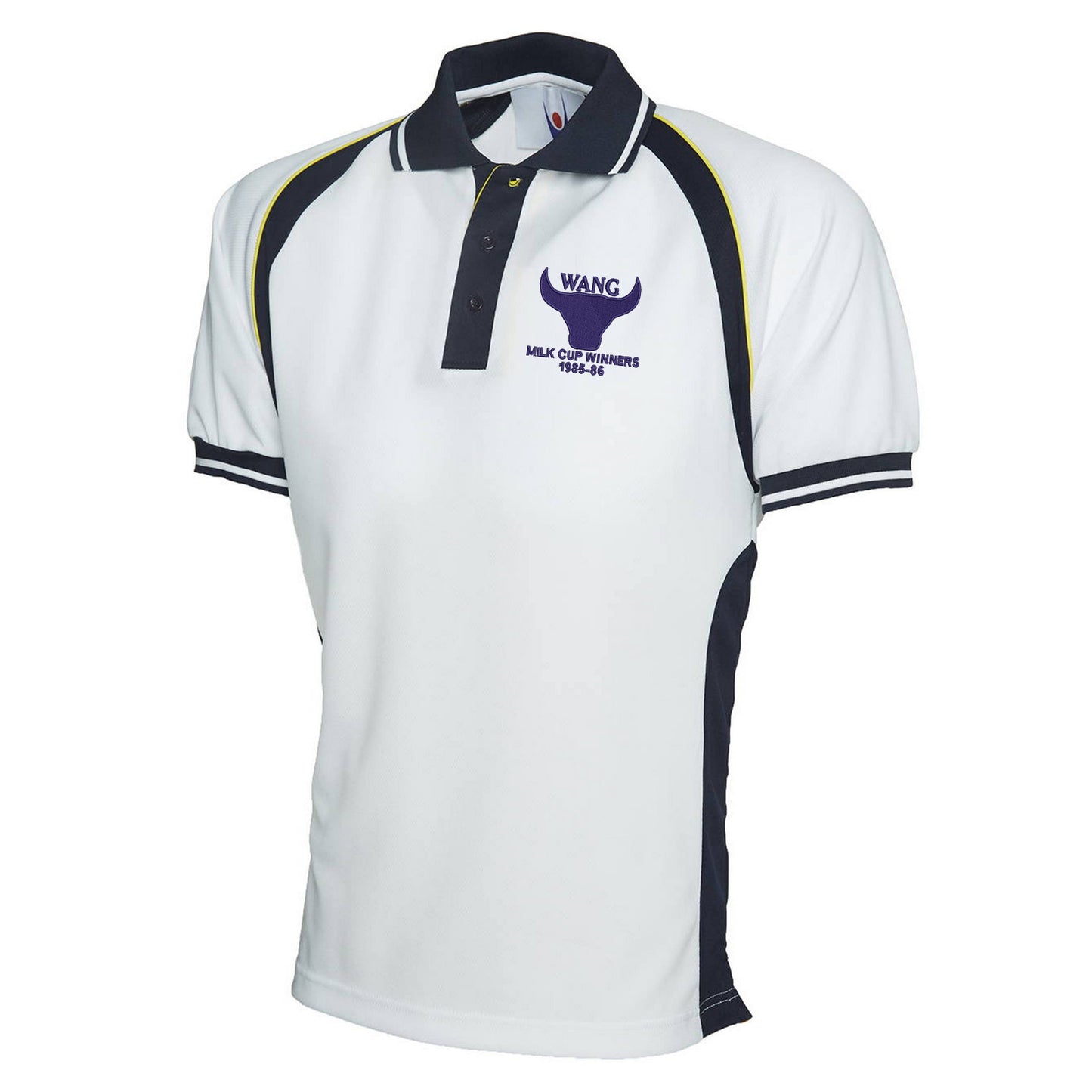 Retro Oxford Milk Cup Winners 1985-86 Embroidered Sports Polo Shirt