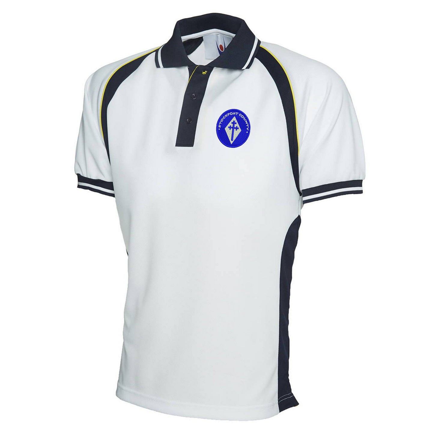 Retro Stockport 1978 Embroidered Polyester Sports Polo Shirt