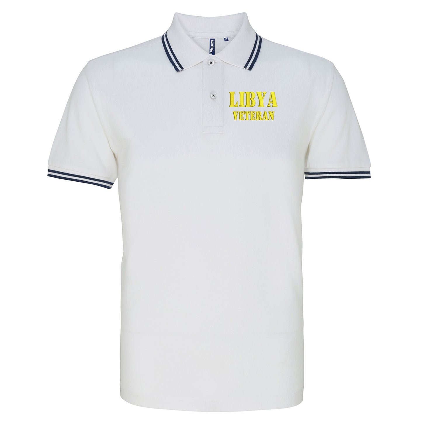 Libya Veteran Tipped Polo Shirt