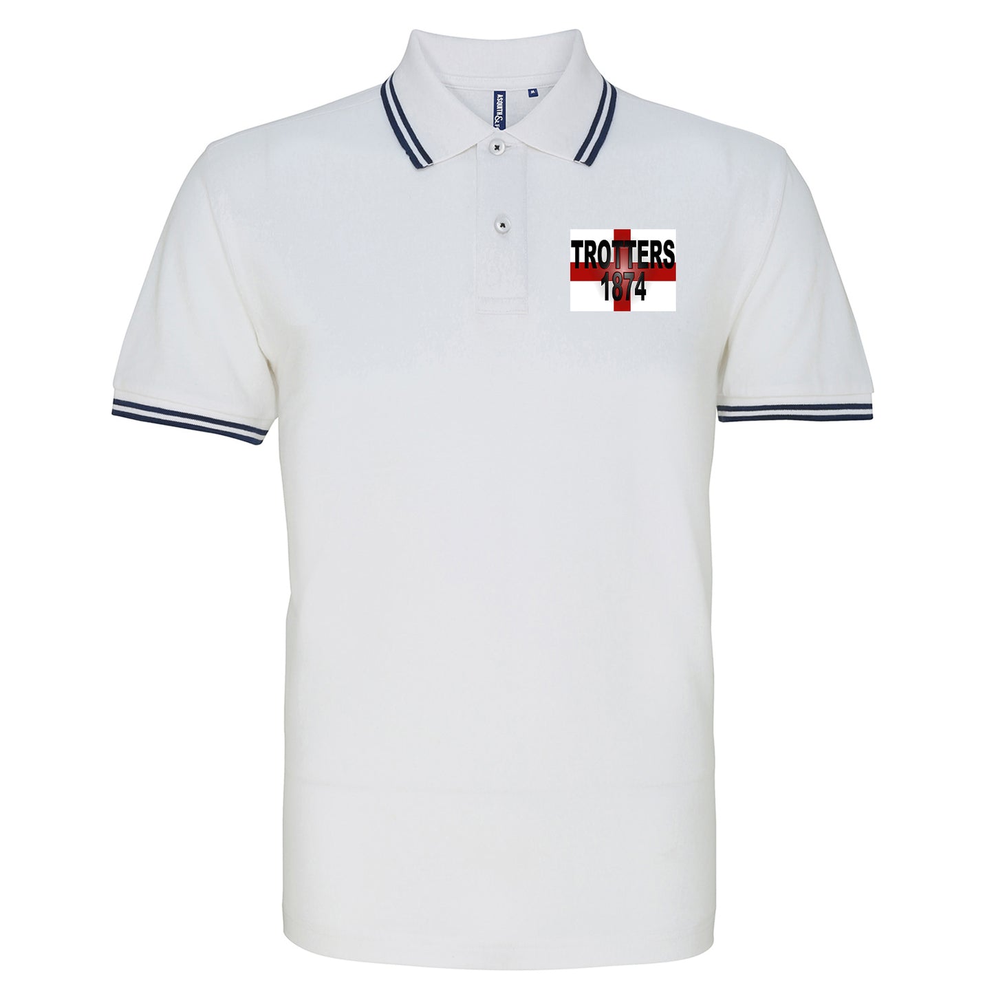 Trotters 1874 England Flag Polo Shirt