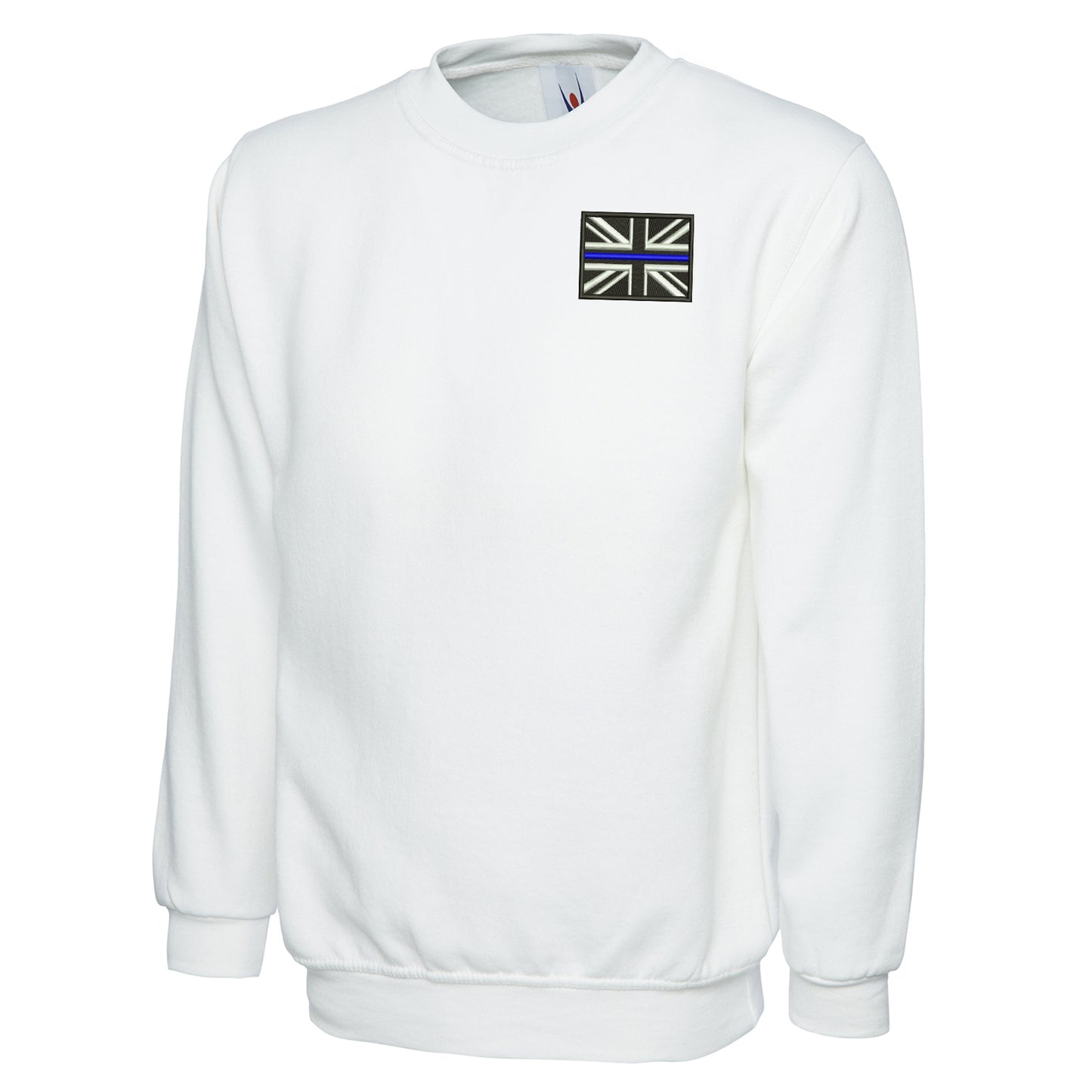 Thin Blue Line Union Jack Embroidered Classic Sweatshirt
