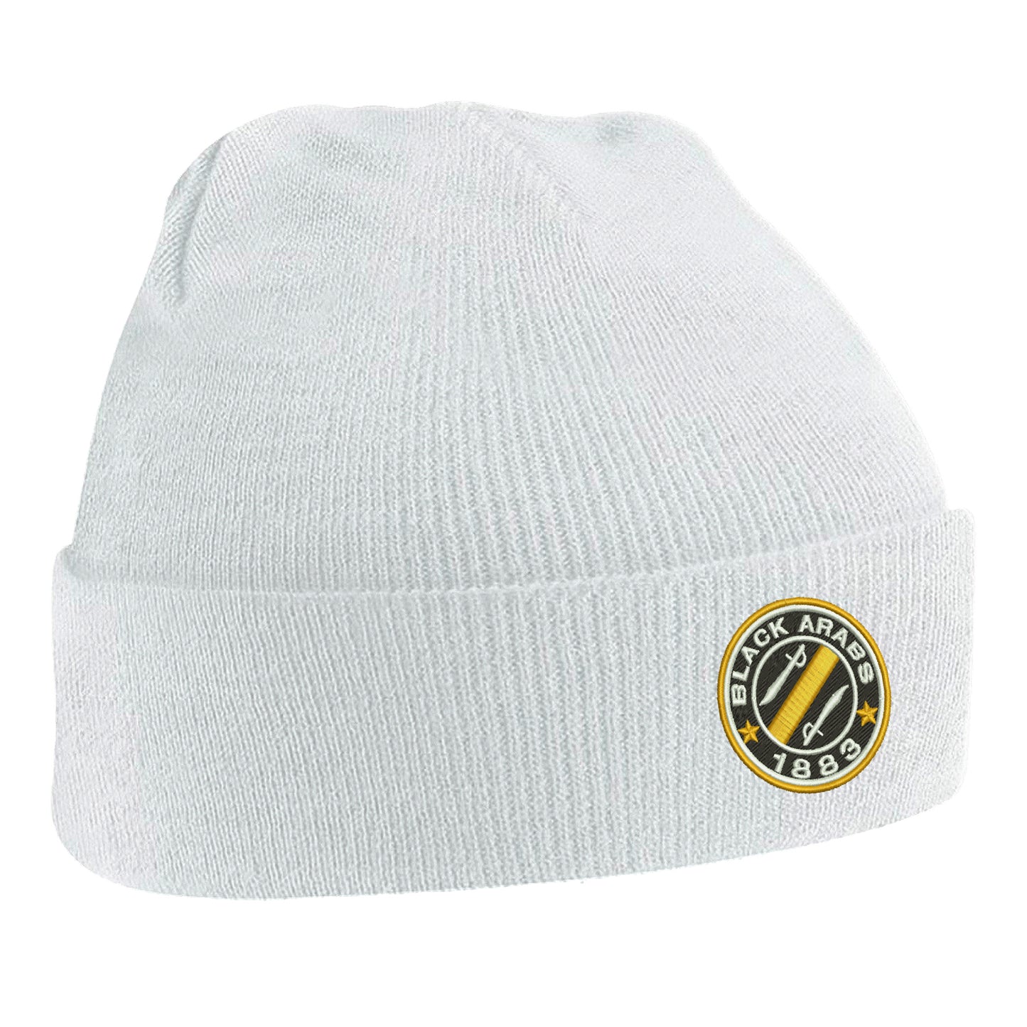 Black Arabs Embroidered Beanie Hat