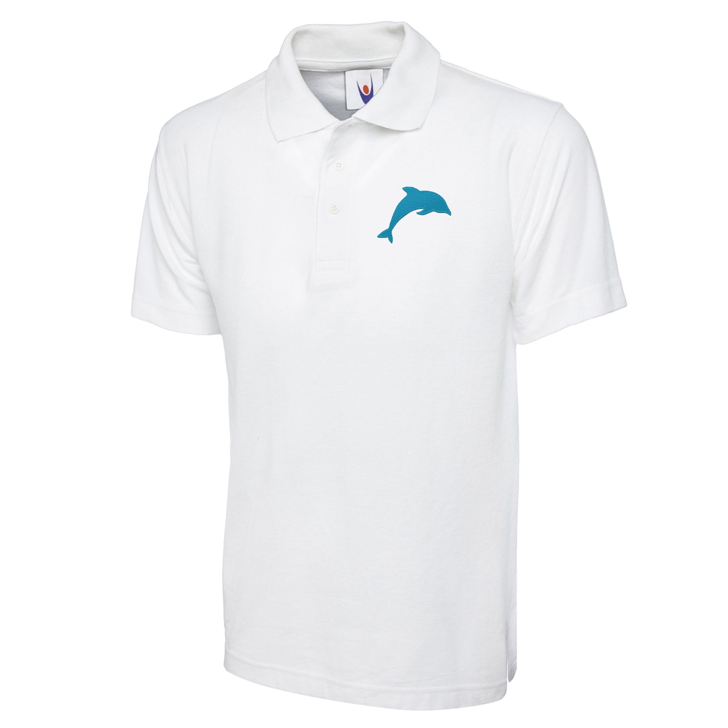 Dolphin Embroidered Classic Polo Shirt