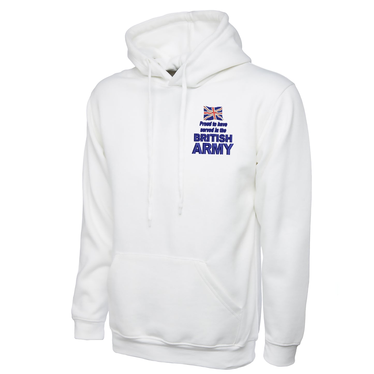 Proud to Have Served in The British Army Embroidered Classic Hoodie