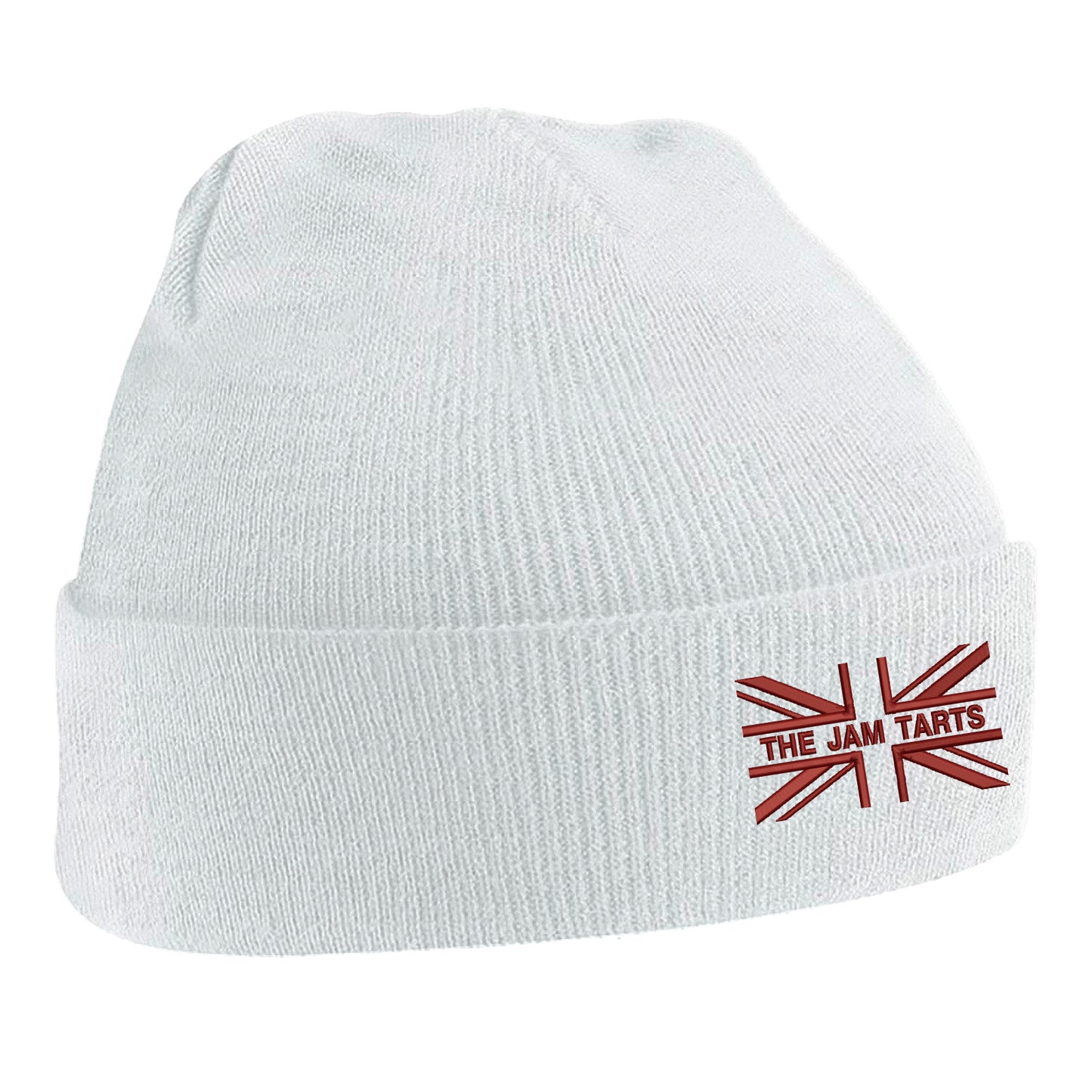 The Jam Tarts Union Jack Embroidered Beanie Hat