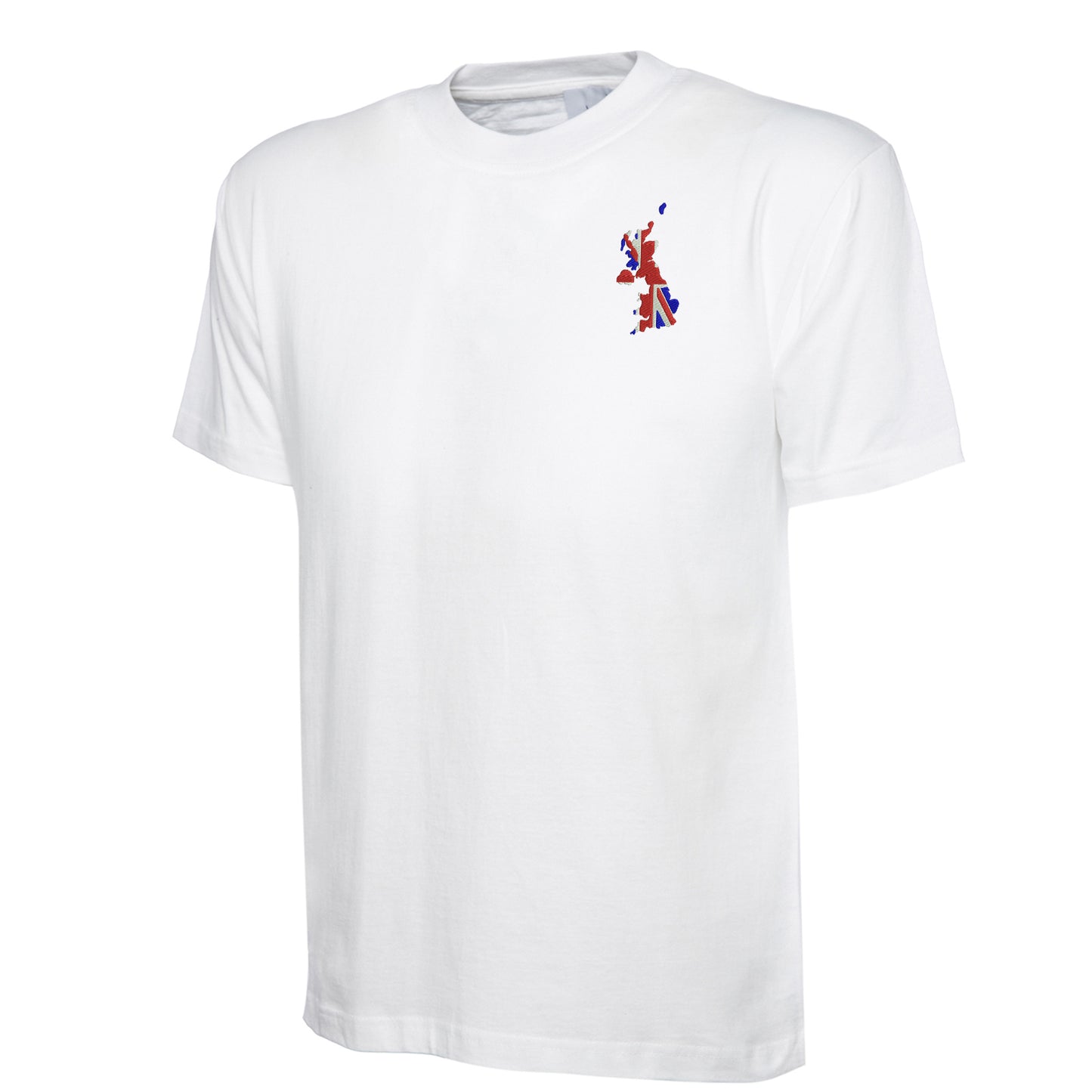 United Kingdom Flag Map Embroidered Classic T-Shirt